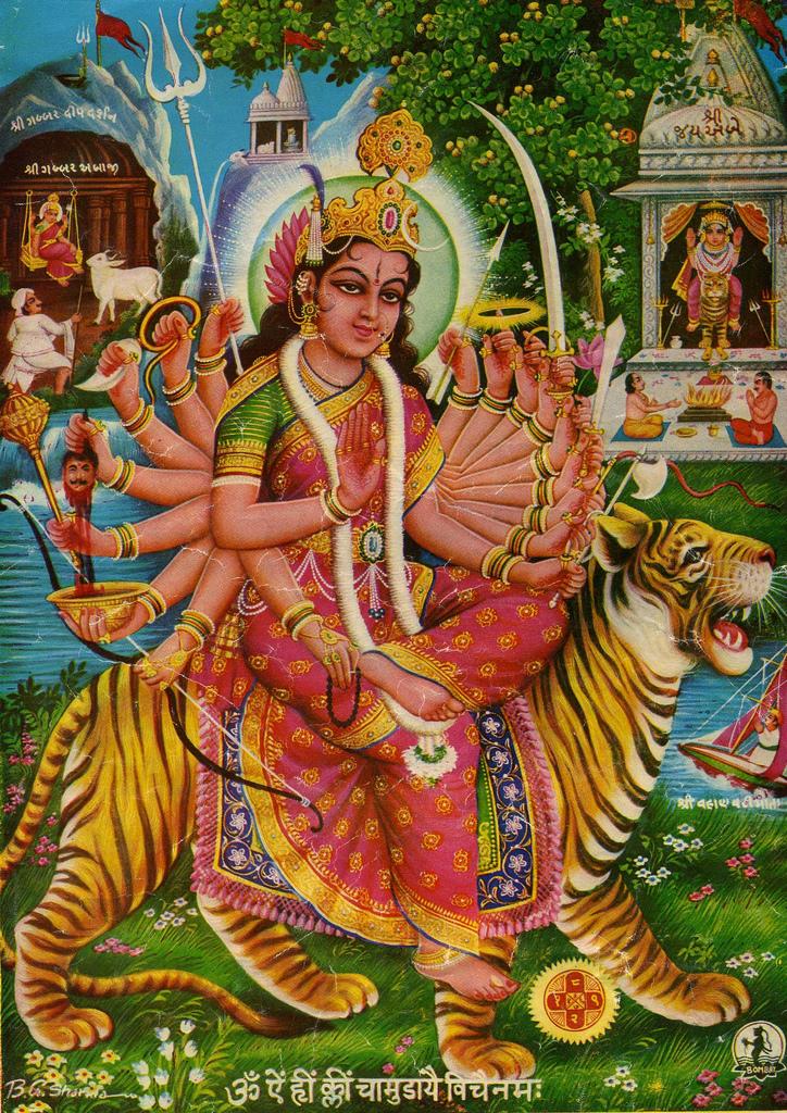 Bahuchar Maa Wallpaper - Goddess Chamunda , HD Wallpaper & Backgrounds