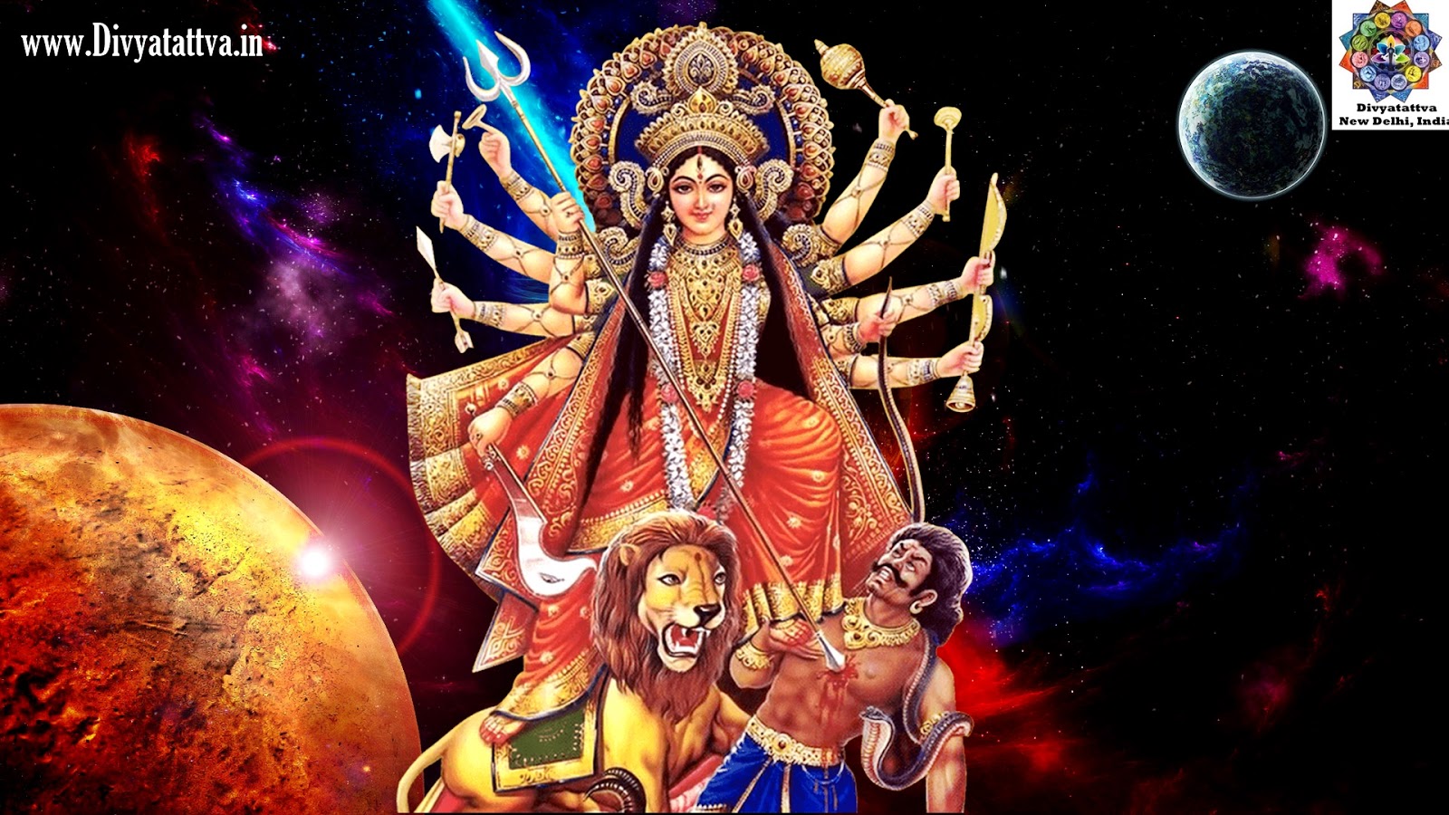 Goddess Durga Wallpaper Hd, Maa Durga Wallpapers Full - Good Morning Navratri Special , HD Wallpaper & Backgrounds