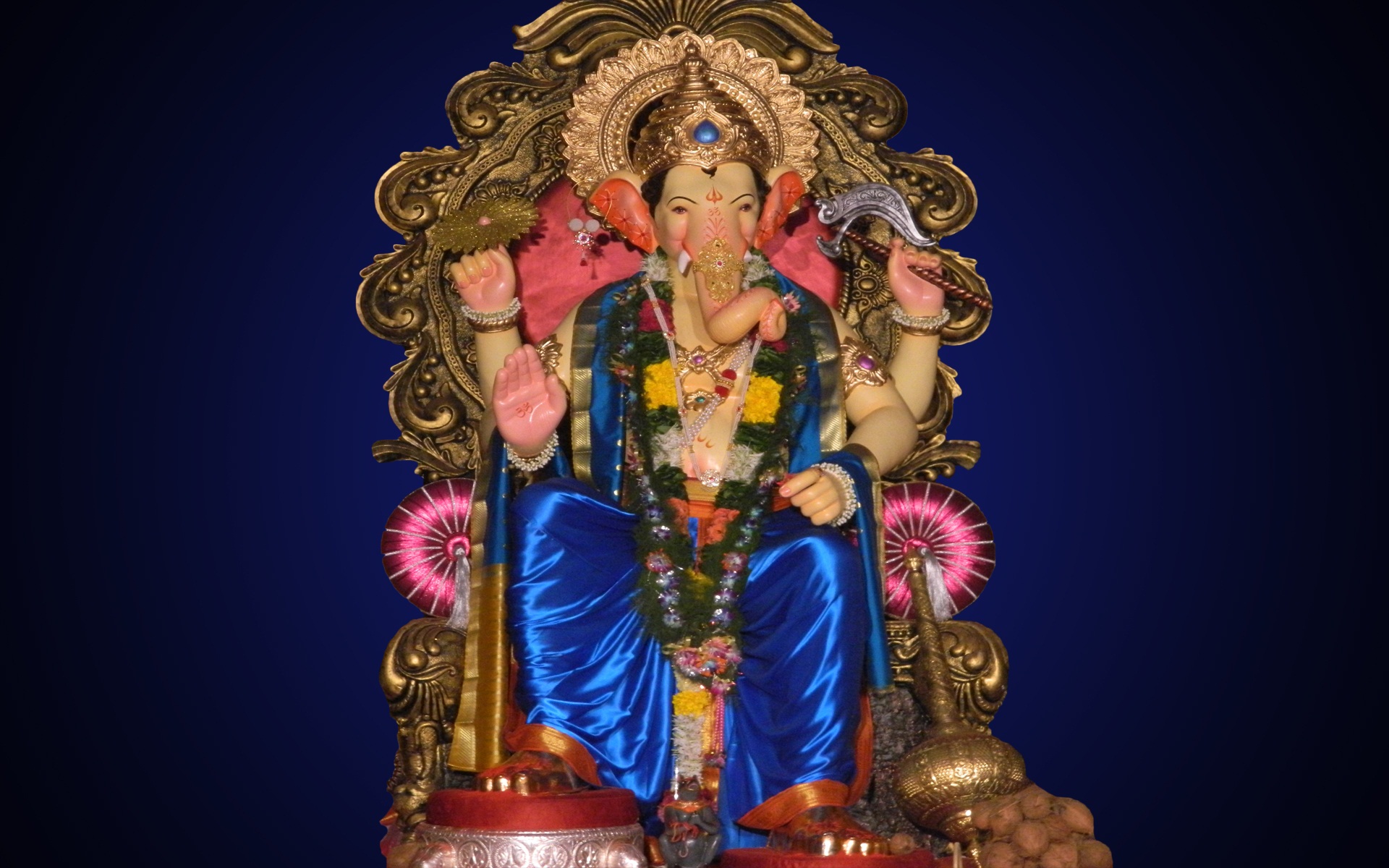 Lord Ganpati Dada Hd Wallpapers - Ganpati Bappa Ke Gane , HD Wallpaper & Backgrounds