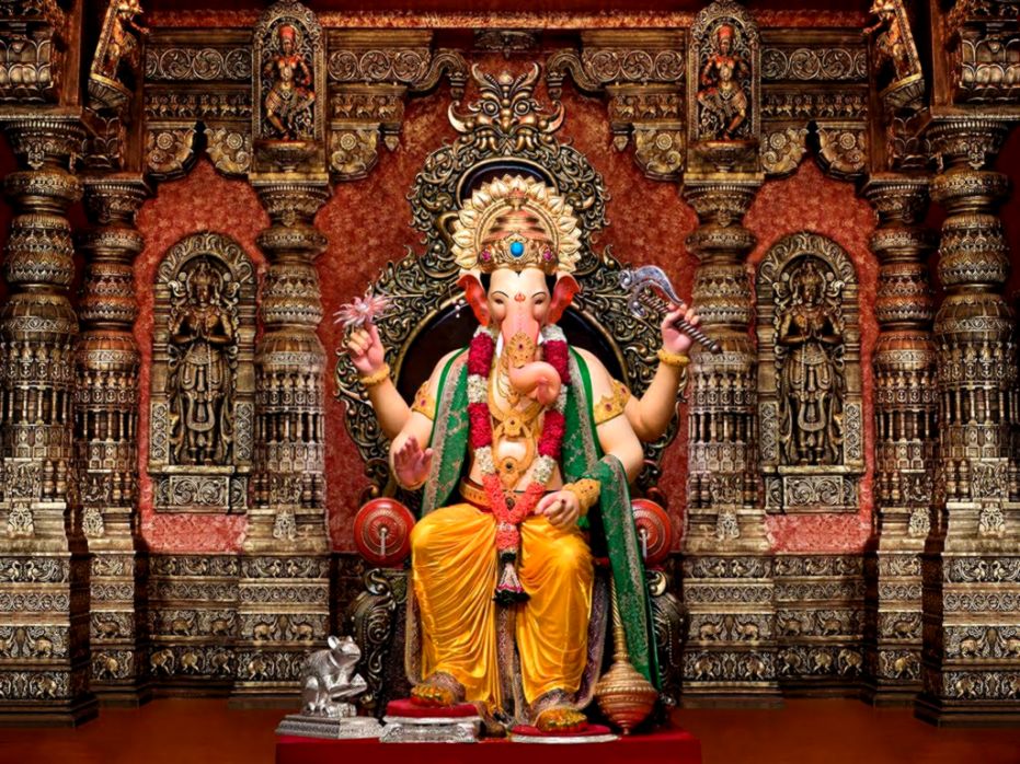 Lord Ganesh Free Photos Background Hd Wallpapers - Mumbai , HD Wallpaper & Backgrounds