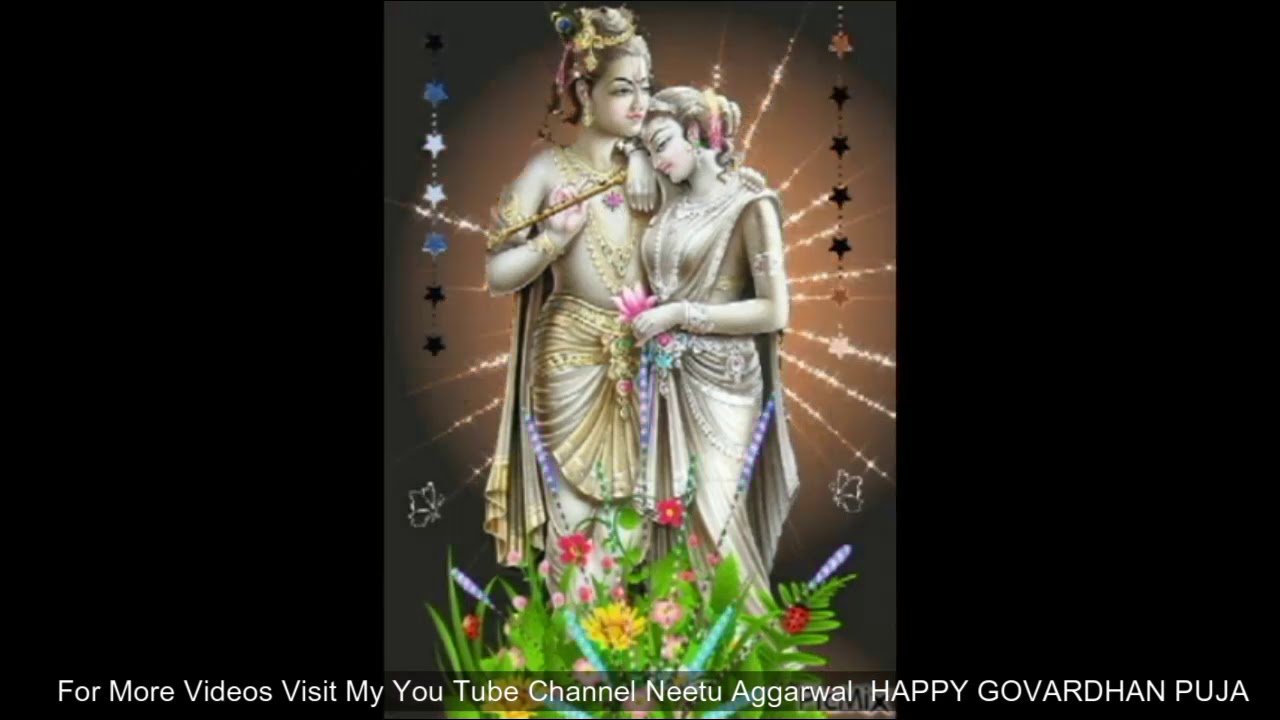 Happy Govardhan Wallpaper - Lord Radha Krishna , HD Wallpaper & Backgrounds