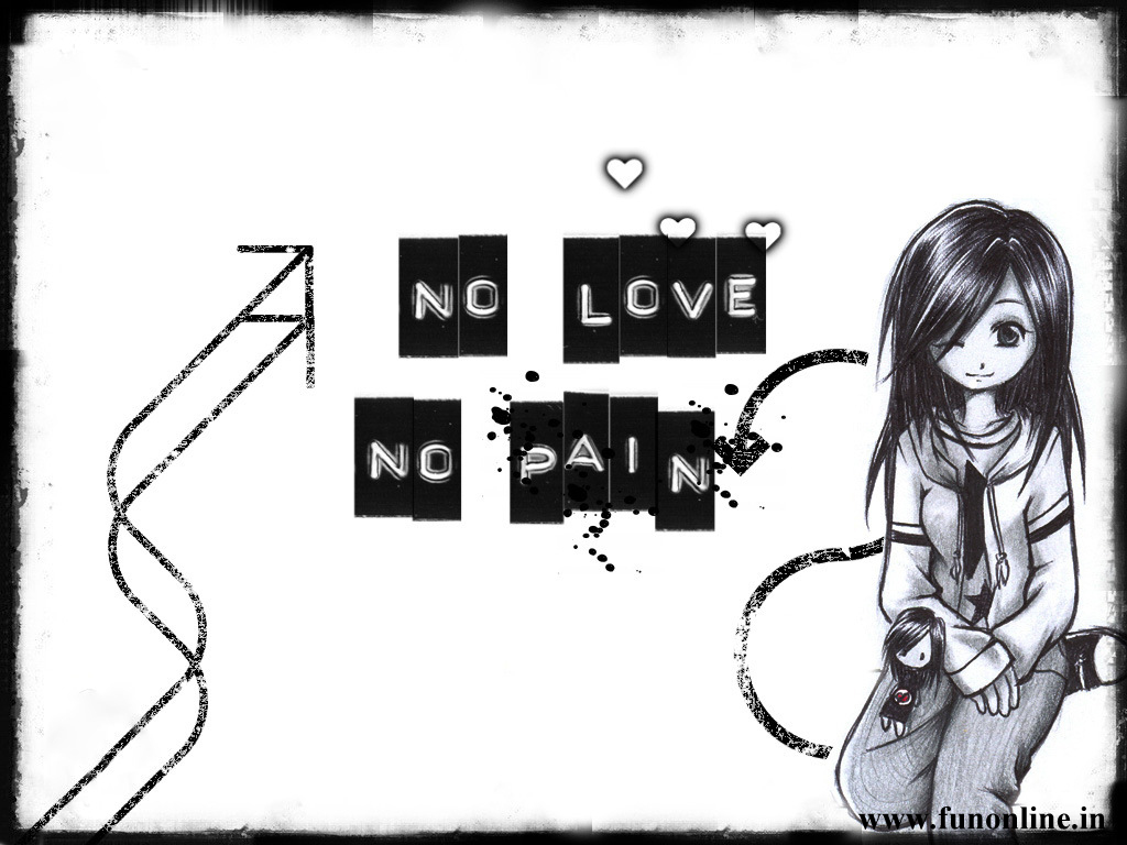 Download Wallpaper Without Love - No Love No Pain Hd , HD Wallpaper & Backgrounds