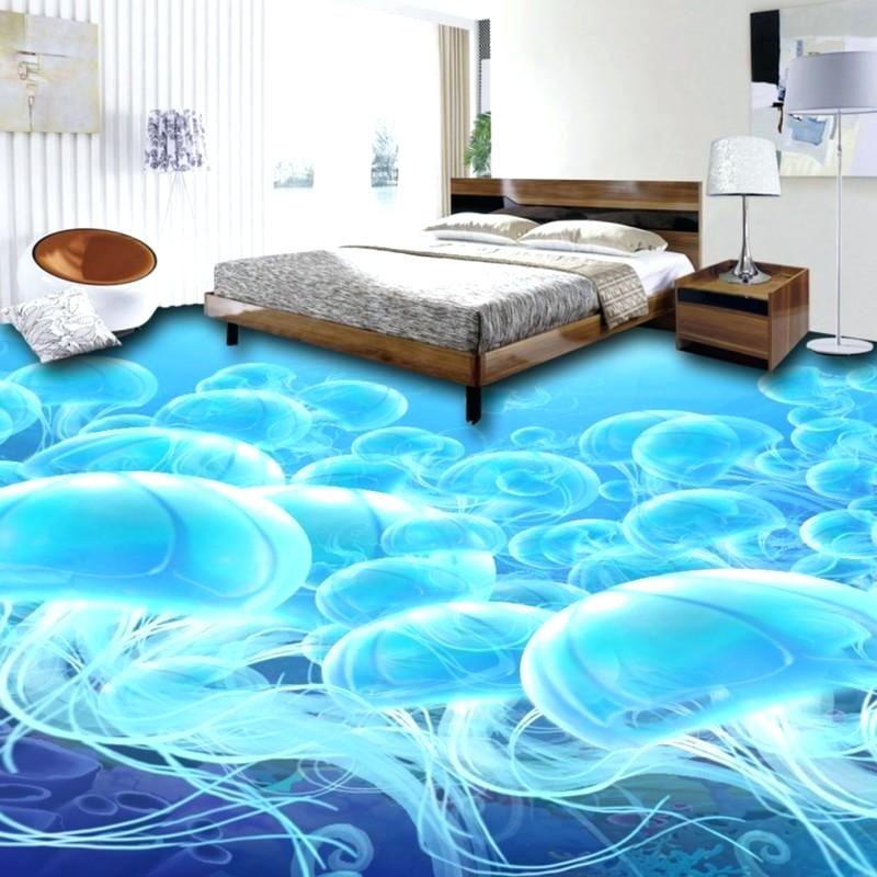 3d Flooring Prices Custom Underwater World Jellyfish - Metallic Epoxy Design Flooring , HD Wallpaper & Backgrounds