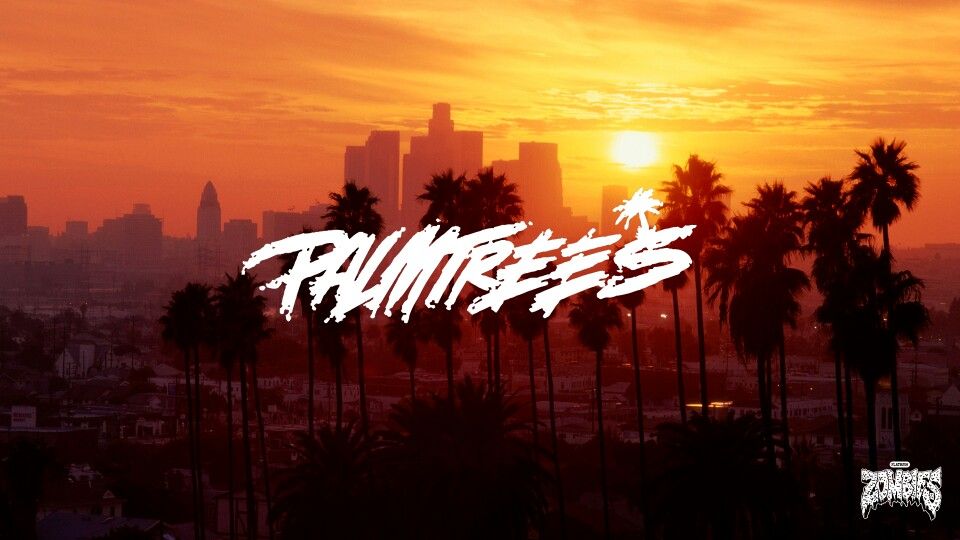 Flatbush Zombies Palmtrees Wallpaper - Los Angeles Hd Sunset , HD Wallpaper & Backgrounds