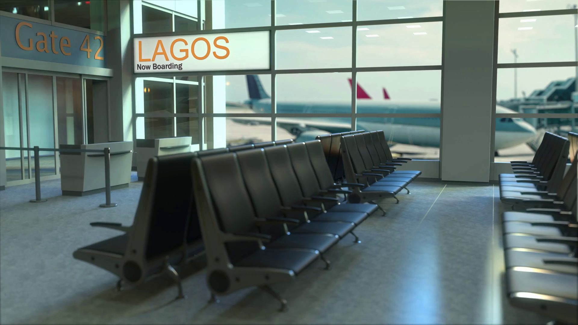 Lagos Flight Boarding Now In The Airport Terminal - Mecca Airport , HD Wallpaper & Backgrounds