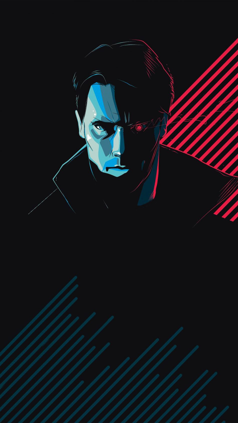 The Terminator Minimal Artwork 4k Ultra Hd Mobile Wallpaper - Fondos Supreme , HD Wallpaper & Backgrounds