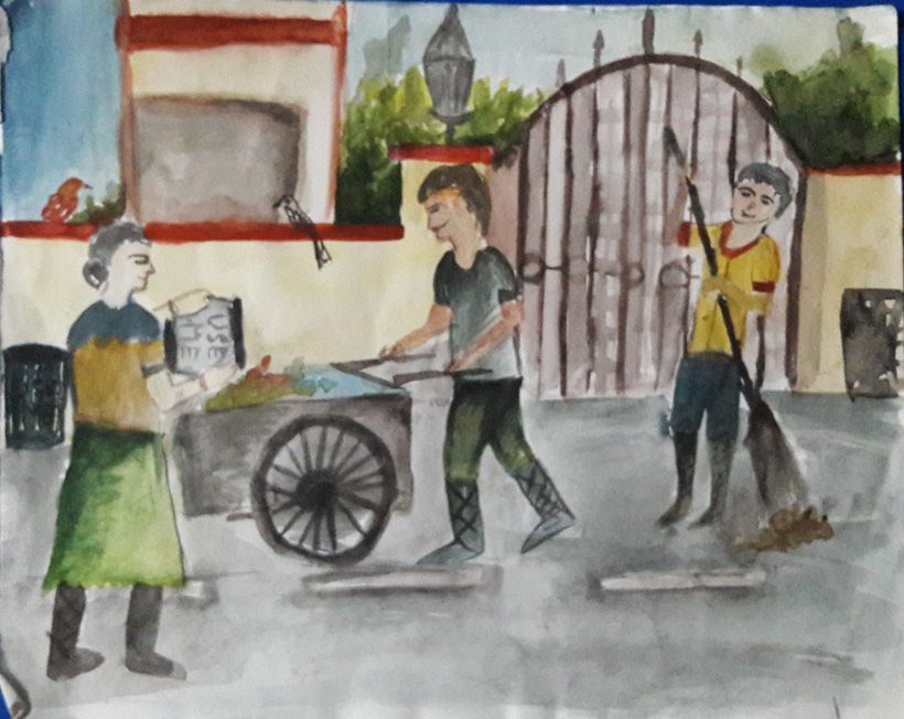 Swachh Bharat, Swachh Bharat Painting Contest, Swachh - Swachh Bharat Drawing Watercolor , HD Wallpaper & Backgrounds