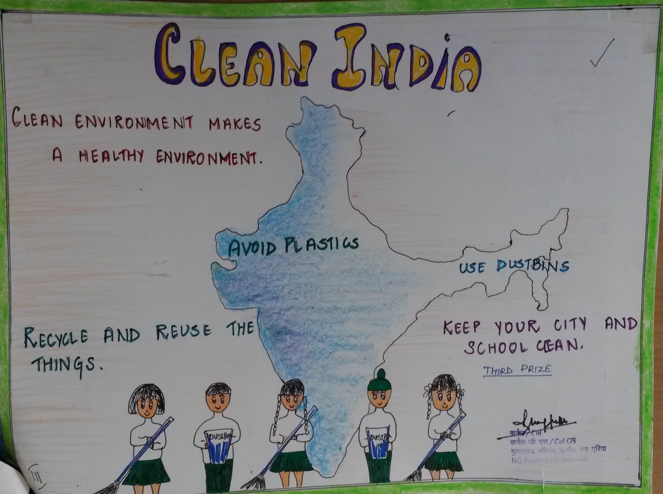 Poster On Swachh Bharat In English , HD Wallpaper & Backgrounds
