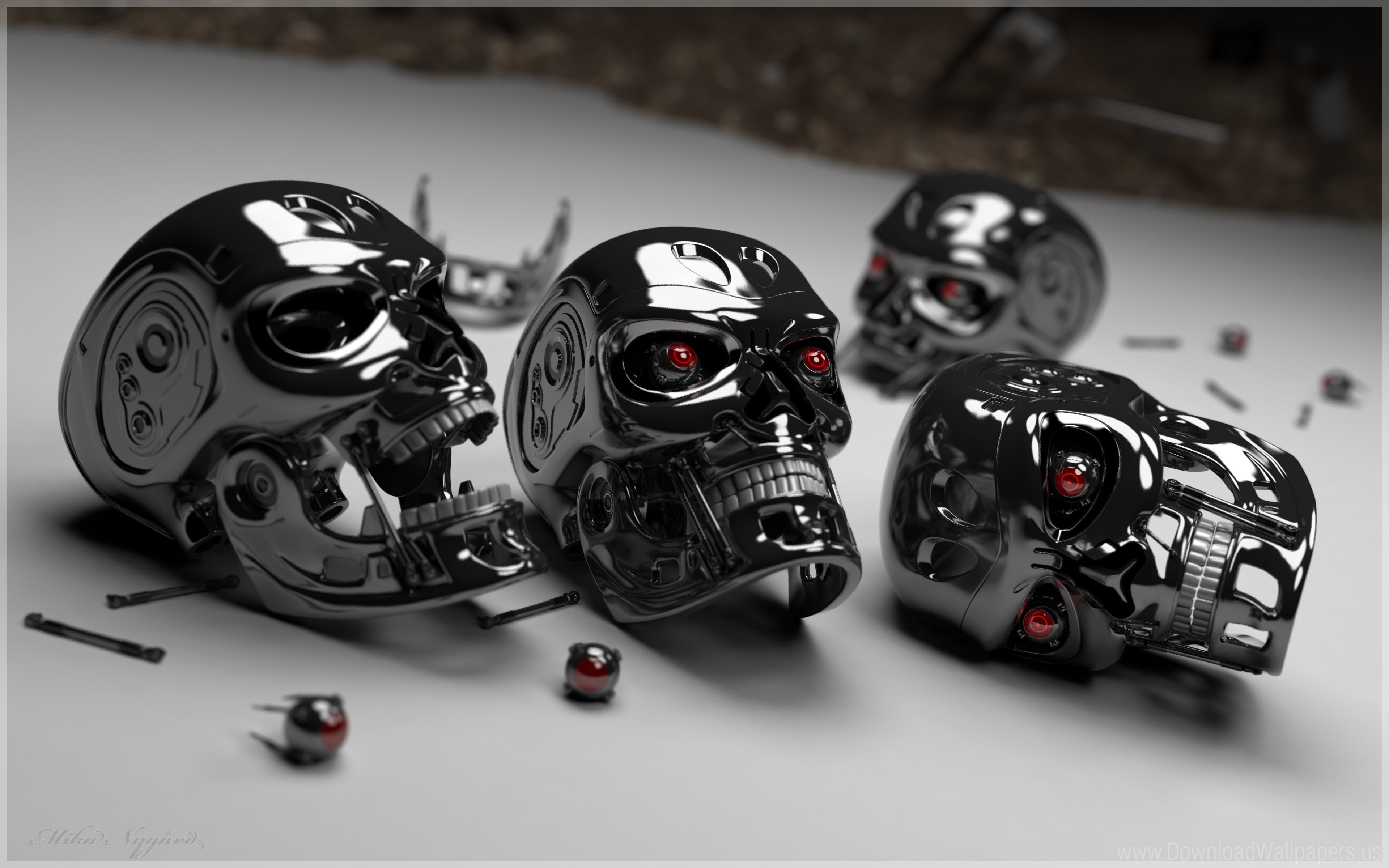 Terminator Heads , HD Wallpaper & Backgrounds