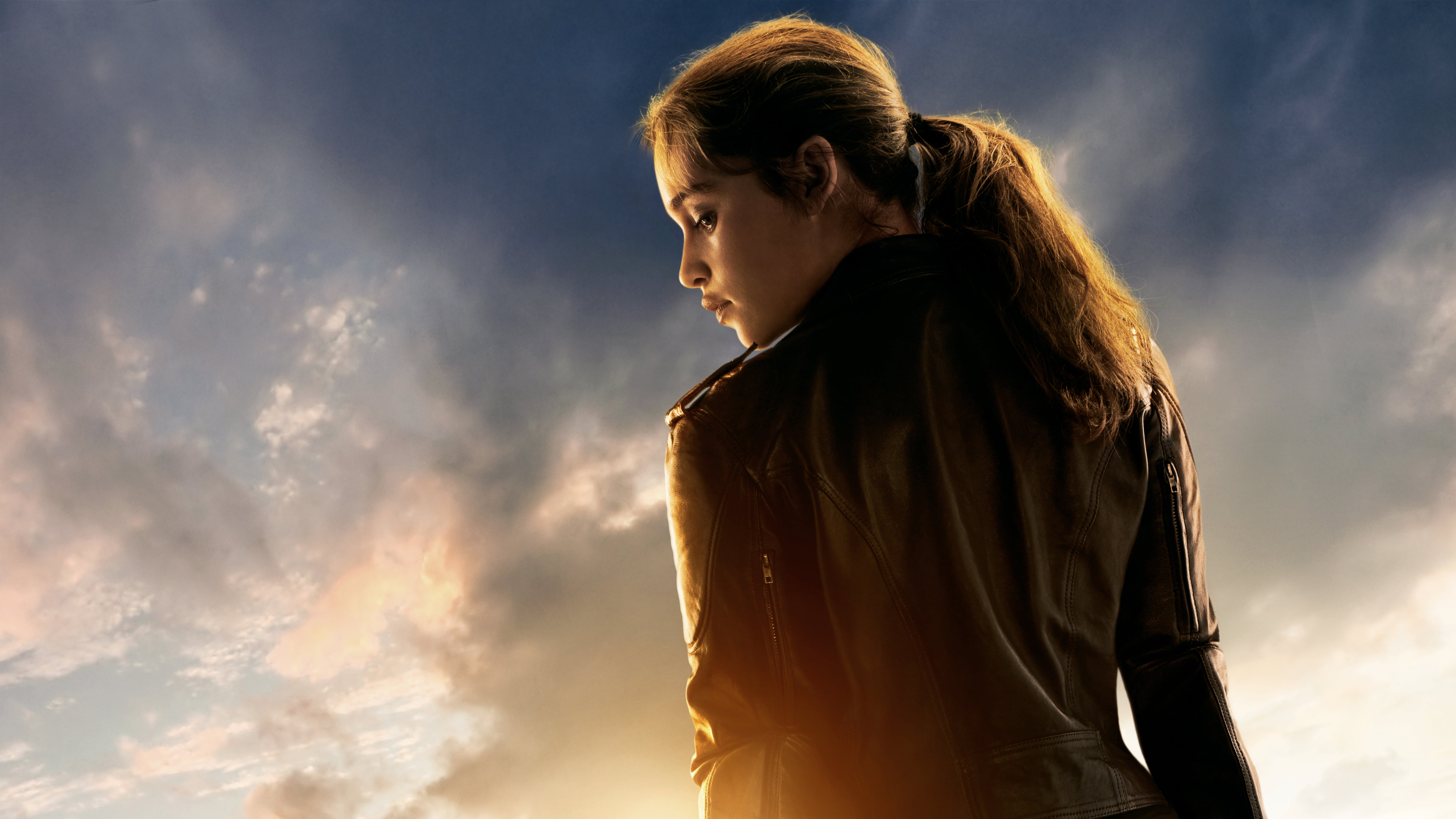 Emilia Clarke, Sarah Connor, Terminator Genisys, 4k - Terminator Genisys Poster Emilia Clarke , HD Wallpaper & Backgrounds