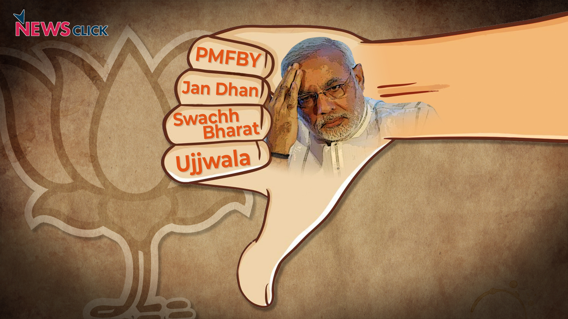 The Truth Behind Modi Govt's Pet Schemes I - Cartoon , HD Wallpaper & Backgrounds
