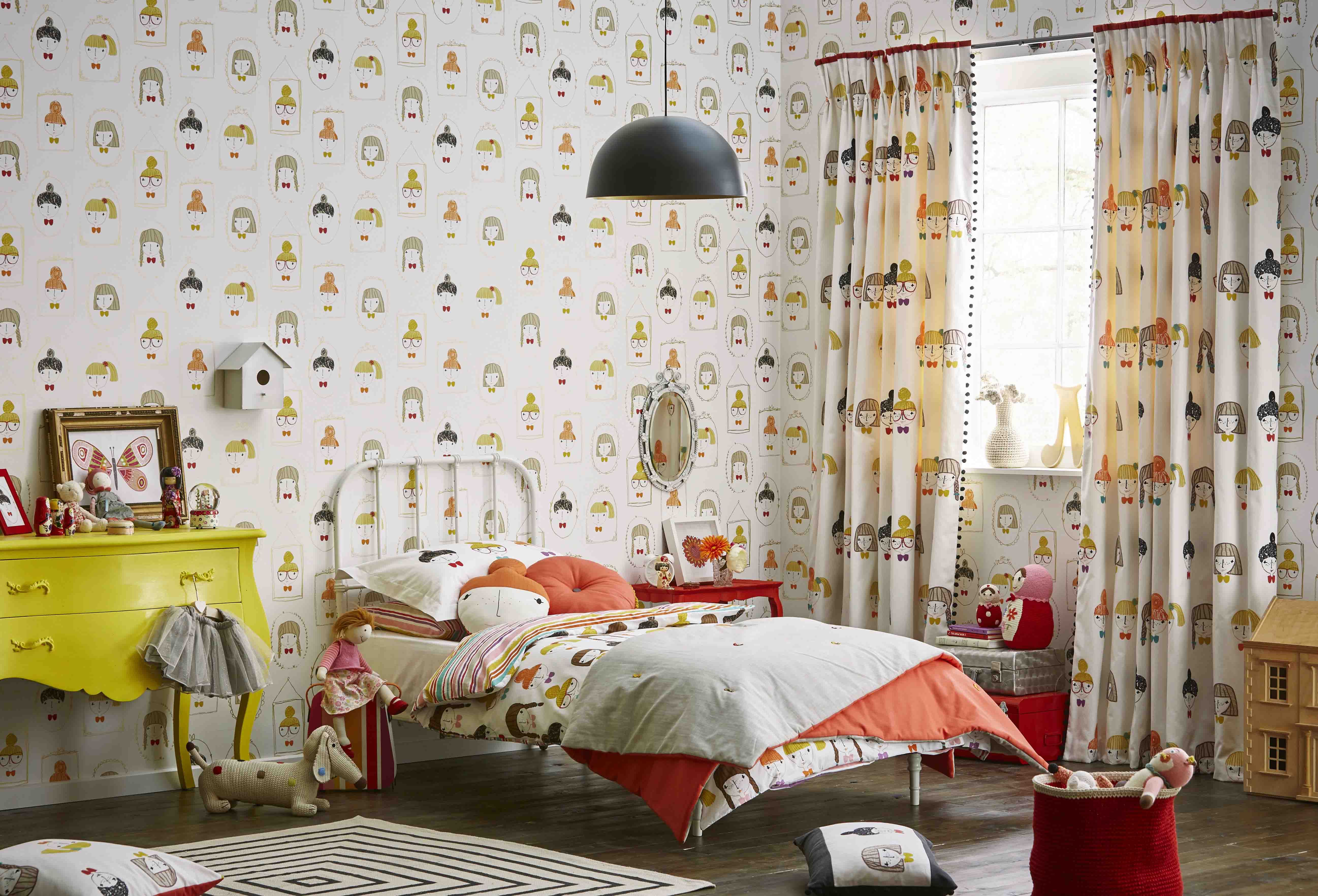 Our 'hello Dolly' Wallpaper From 'guess Who' Is Perfect - Papier Peint Scandinave Chambre Enfant , HD Wallpaper & Backgrounds