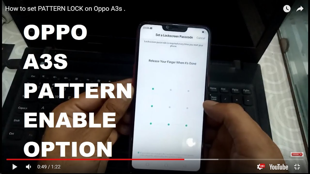 Oppo A3s Pattern Lock , HD Wallpaper & Backgrounds