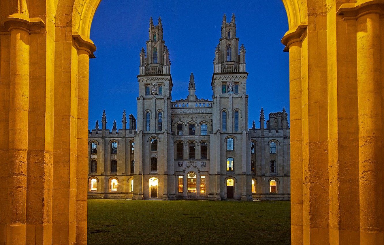 Photo Wallpaper Lights, England, University, Oxford, - Oxford University , HD Wallpaper & Backgrounds