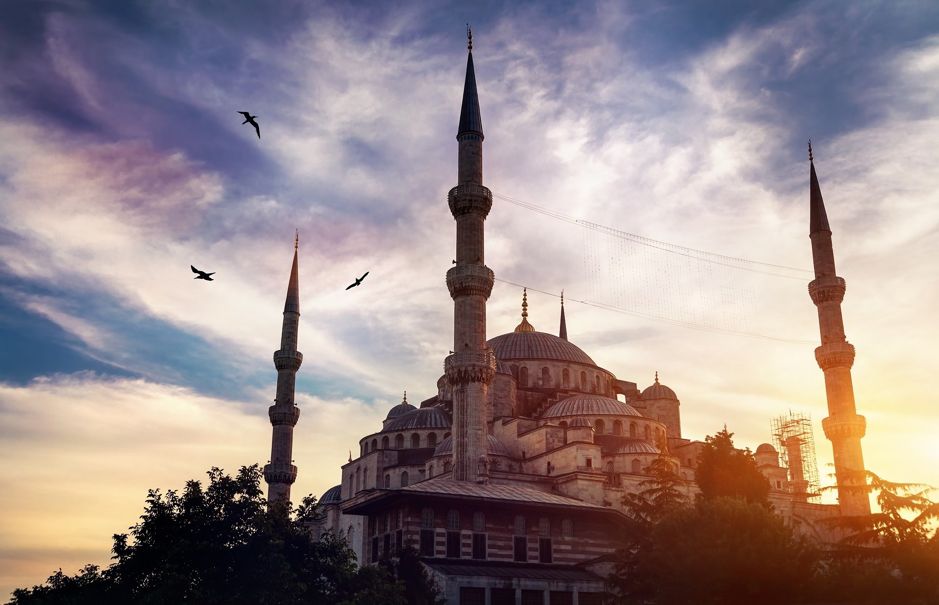 Hd Wallpaper - Sultan Ahmed Mosque , HD Wallpaper & Backgrounds