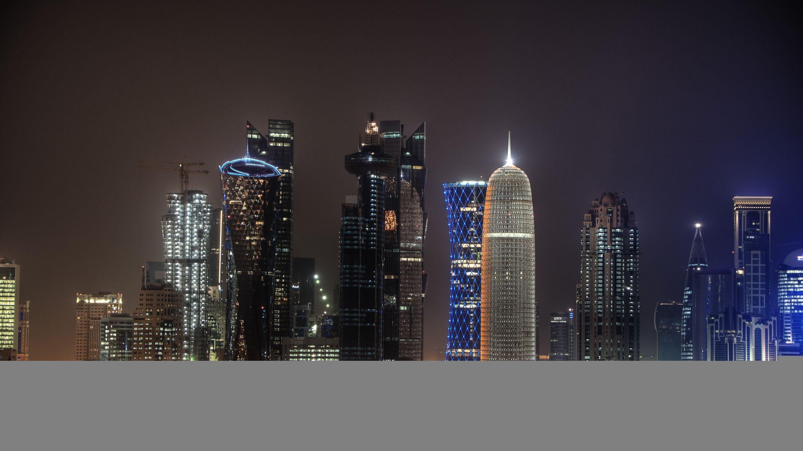 Doha Qatar Skyline Hd Wallpaper - Qatar , HD Wallpaper & Backgrounds