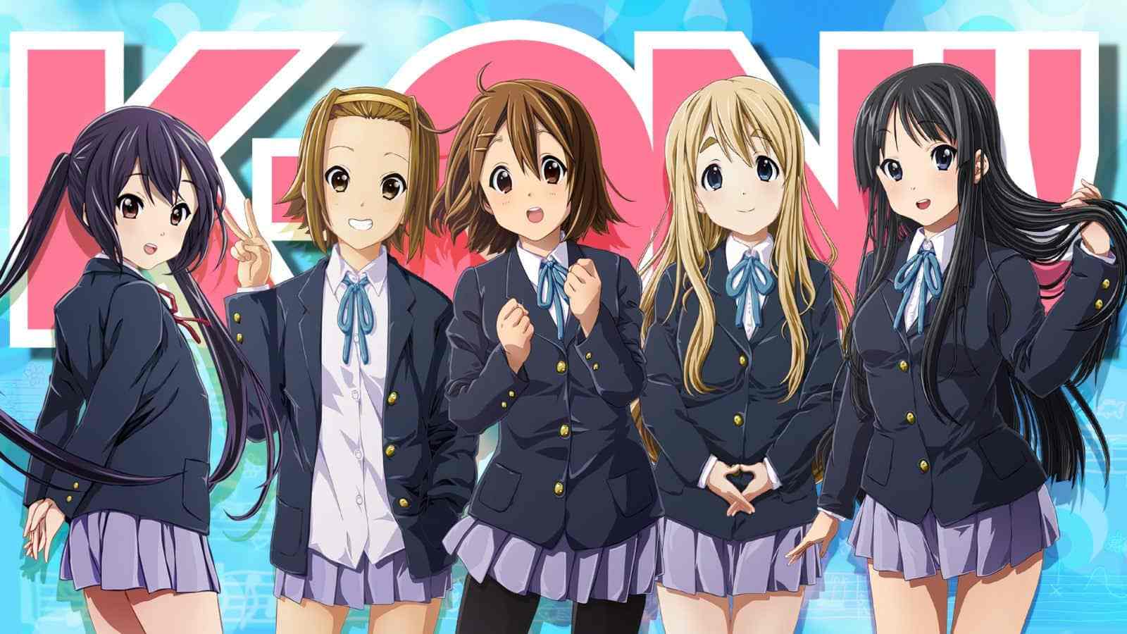 5 Anime School Girls , HD Wallpaper & Backgrounds