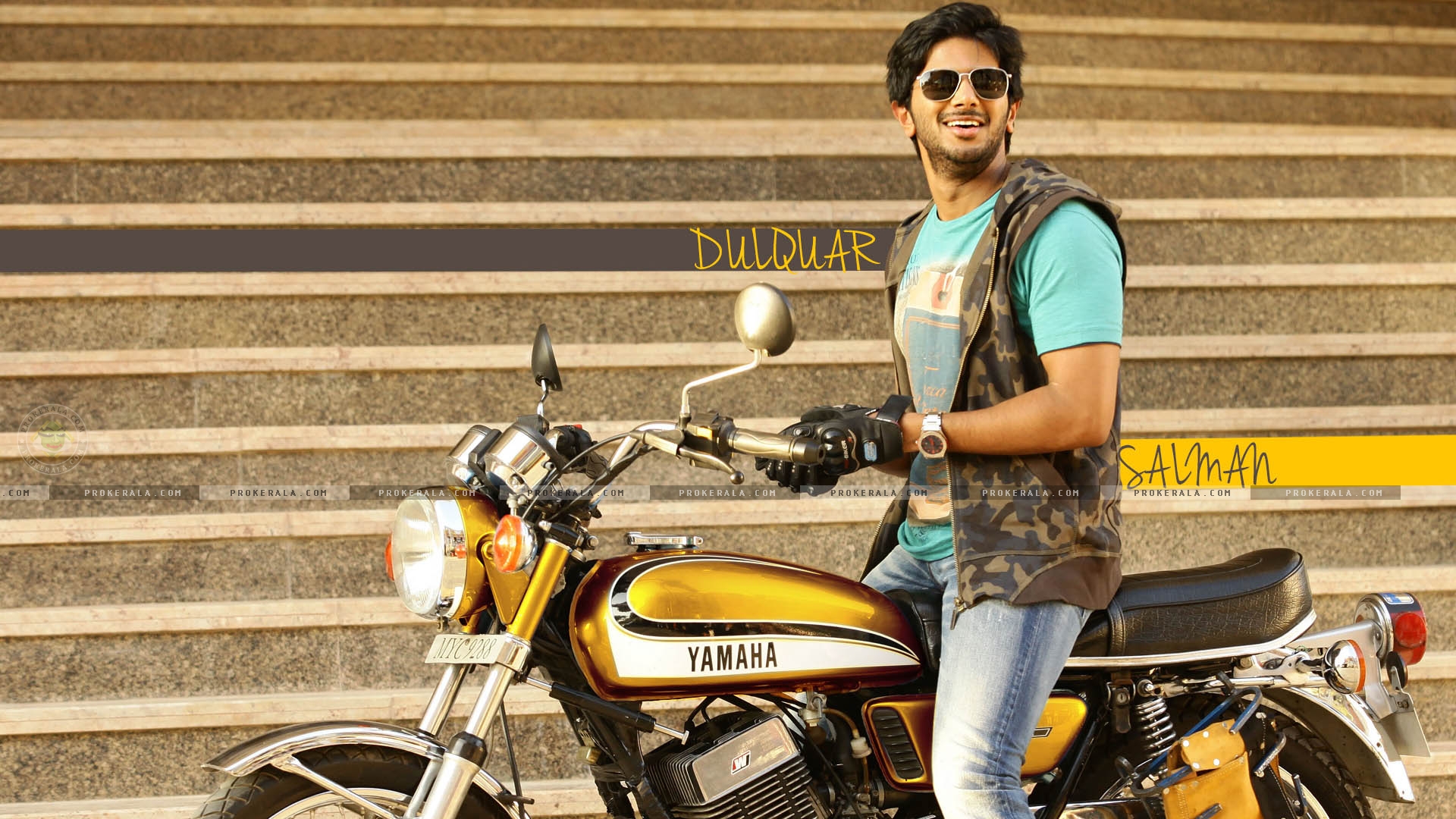 Download Dulquar Salman Wallpaper - Bangalore Days Movie Bike , HD Wallpaper & Backgrounds