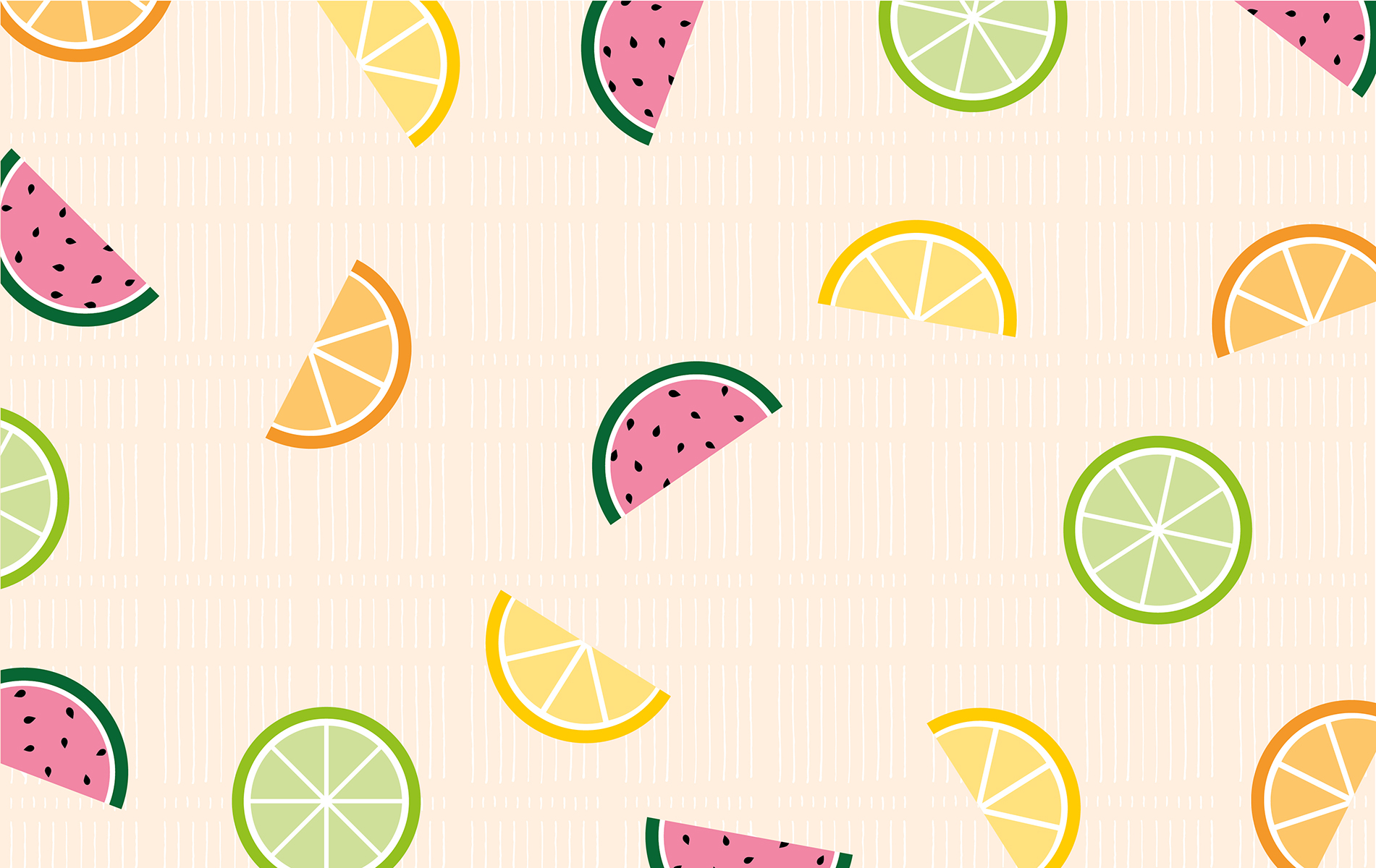 Nothing Says Summer Like Citrus And Watermelon Download - Desktop Wallpaper Pattern Fruit , HD Wallpaper & Backgrounds