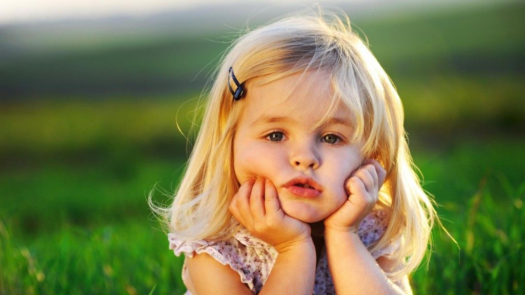 Baby Thinking Her Future Funny Full Hd Baby Wallpapers - Baby Hd , HD Wallpaper & Backgrounds