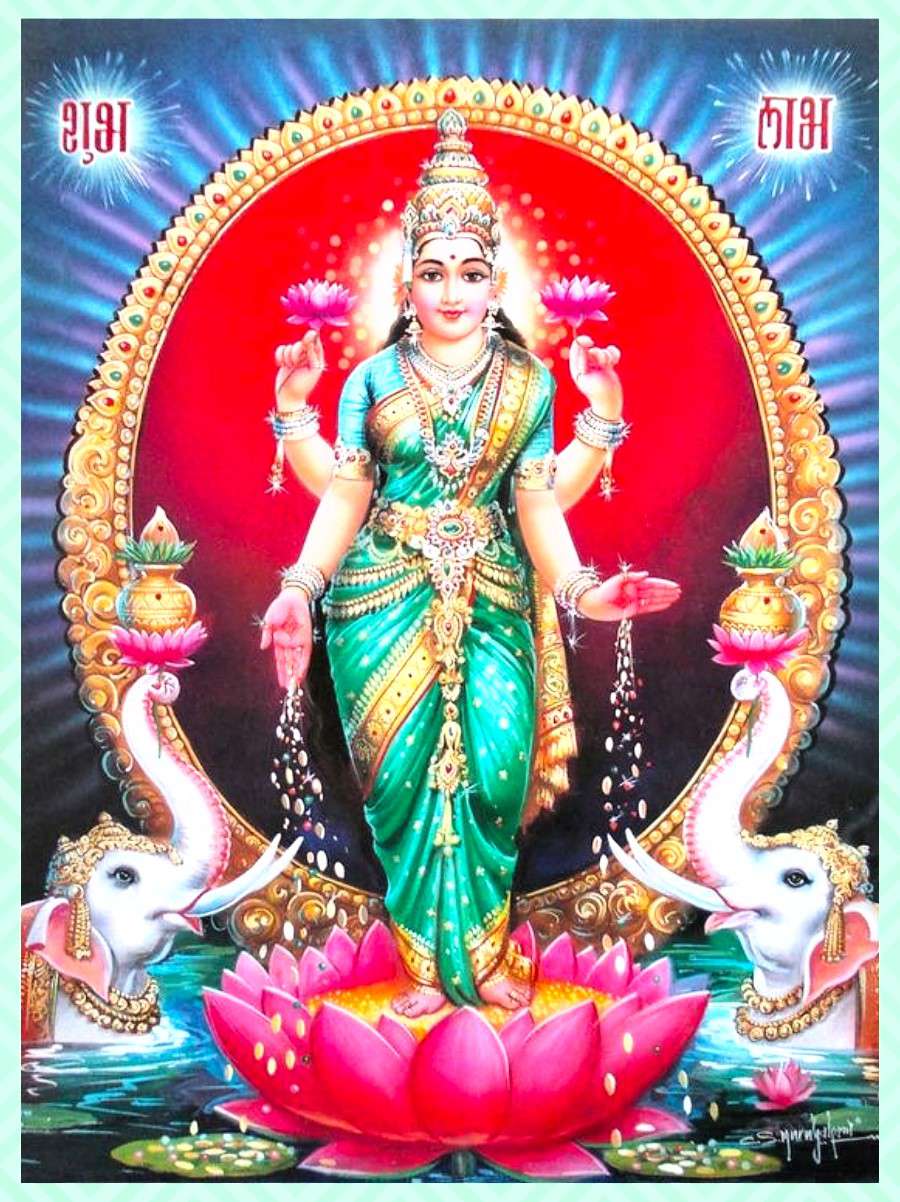 Goddess Lakshmi Source - Gajalaxmi , HD Wallpaper & Backgrounds