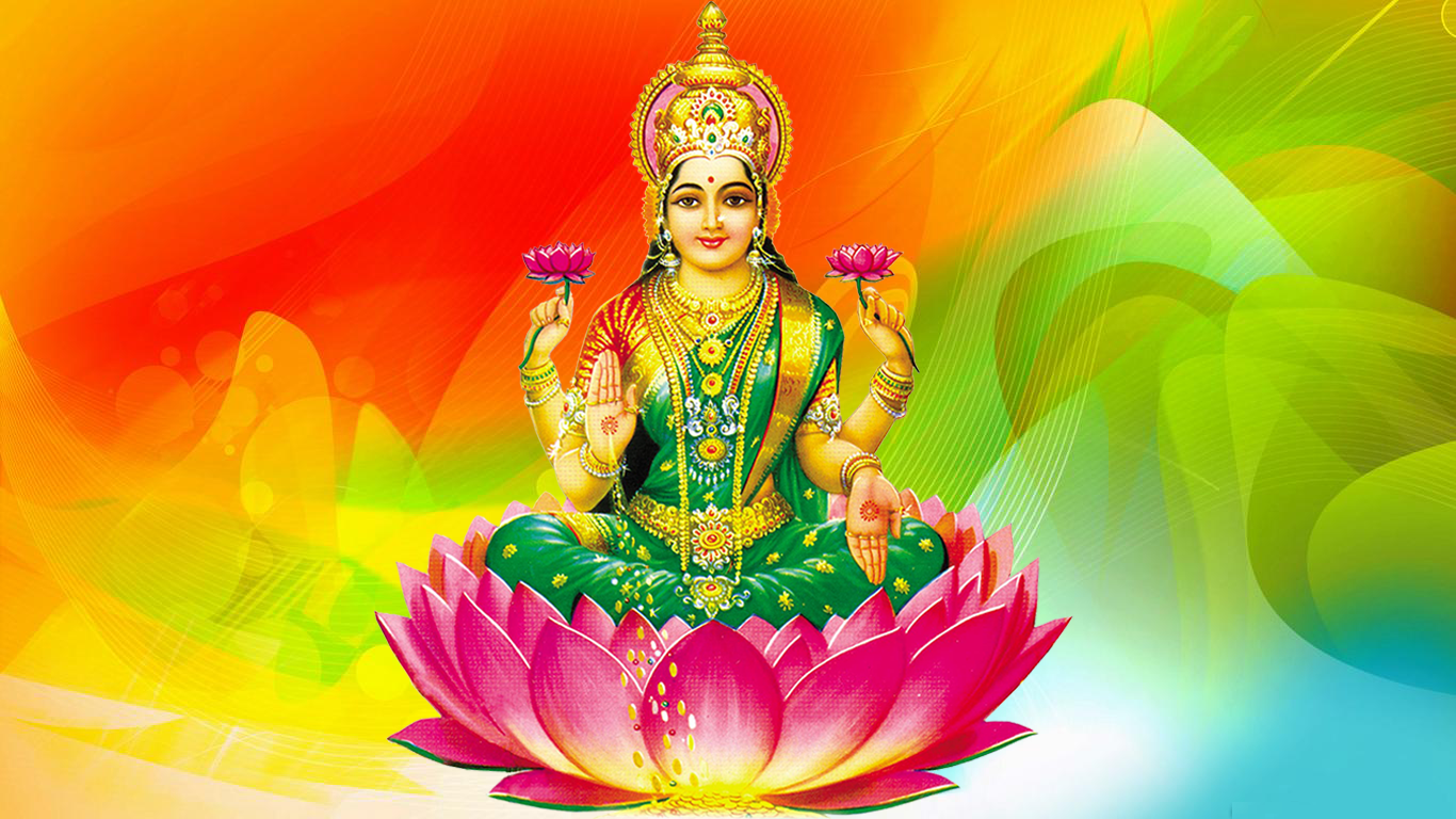 Goddess Maa Lakshmi Wallpaper - Laxmi Png , HD Wallpaper & Backgrounds