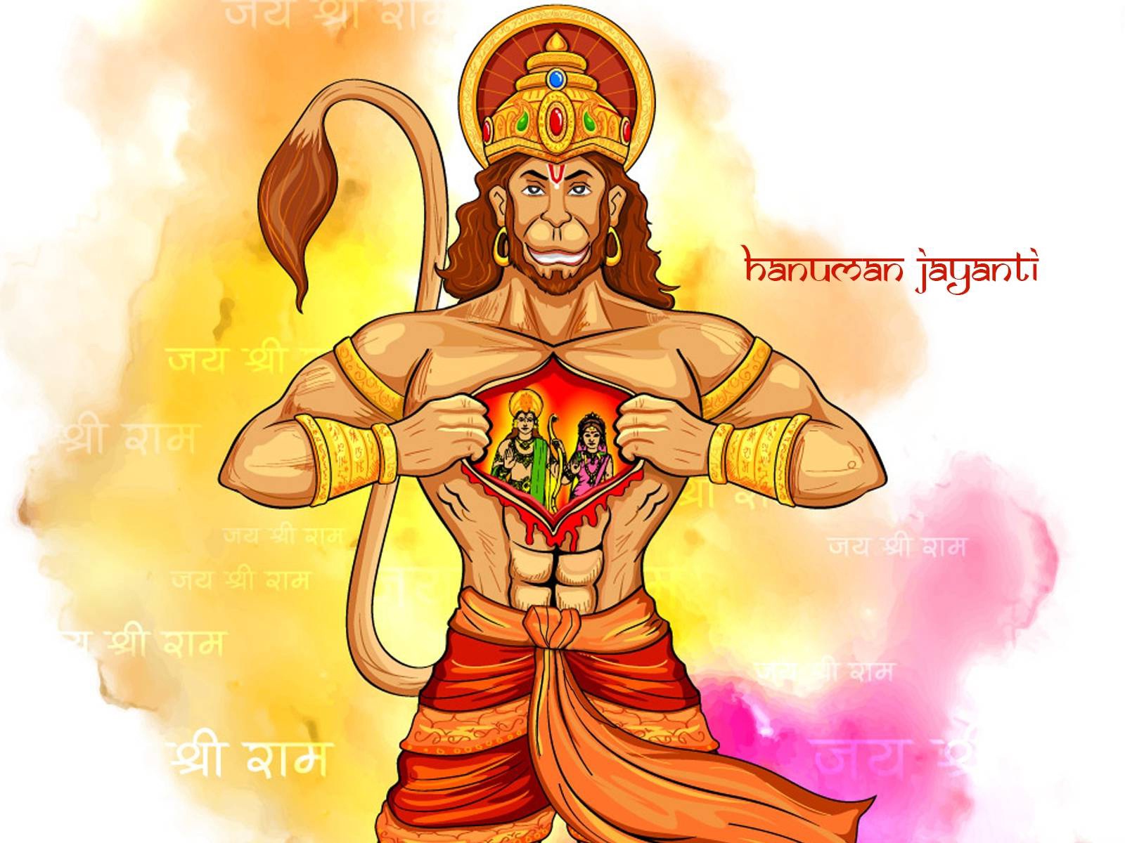 Bajrang Wallpaper - Hanuman Vector , HD Wallpaper & Backgrounds