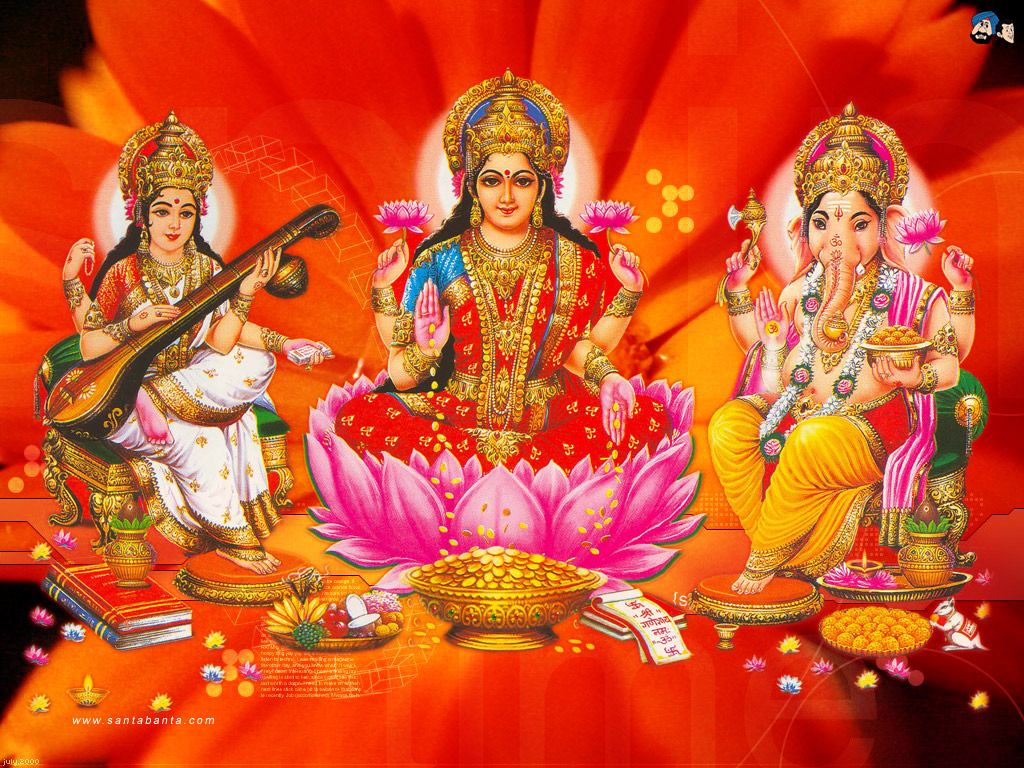 Mahalakshmi Wallpaper - Full Hd Diwali God , HD Wallpaper & Backgrounds