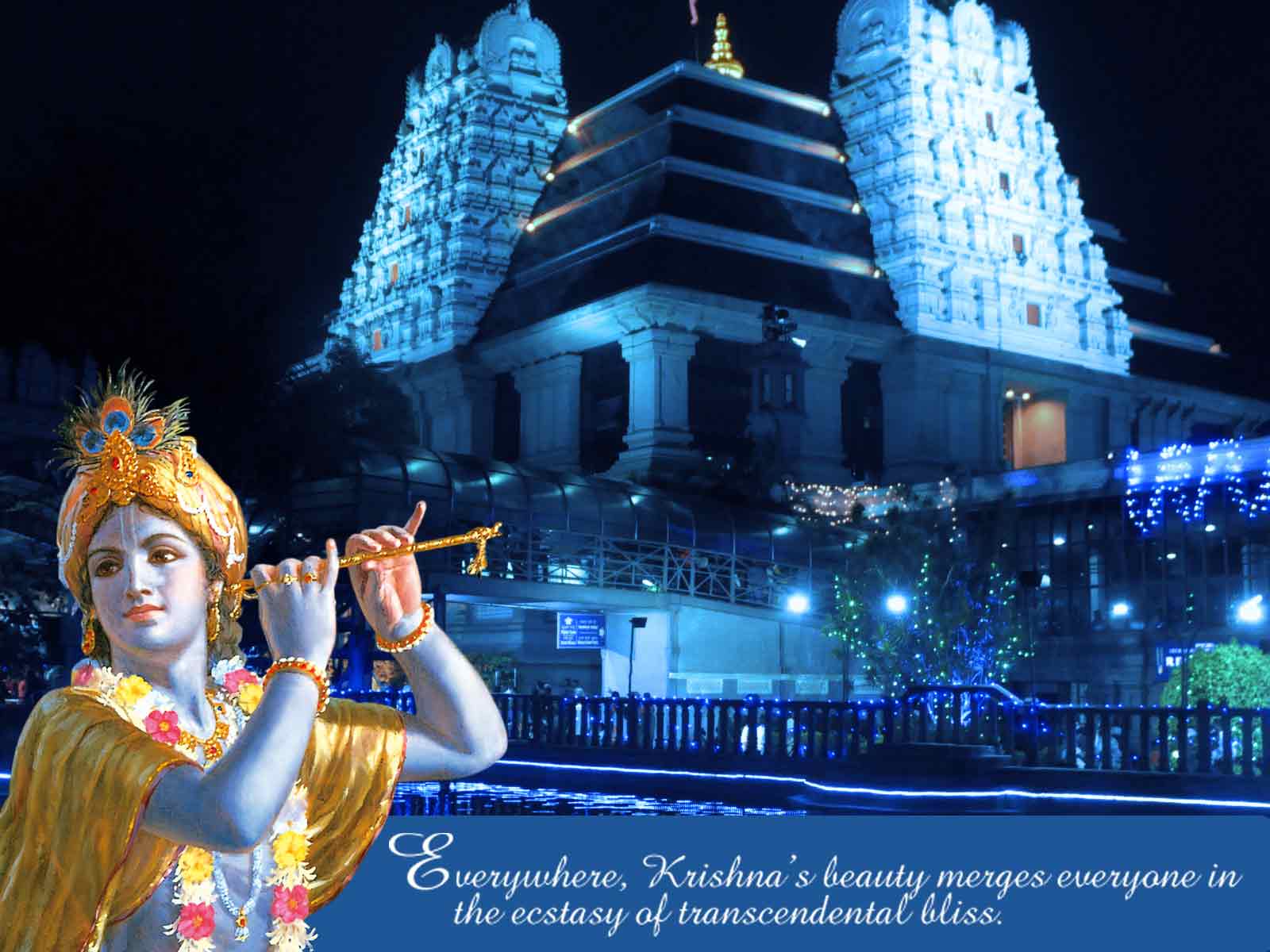 Wallpaper Iskcon Radha Krishna Temple - Iskcon Temple , HD Wallpaper & Backgrounds