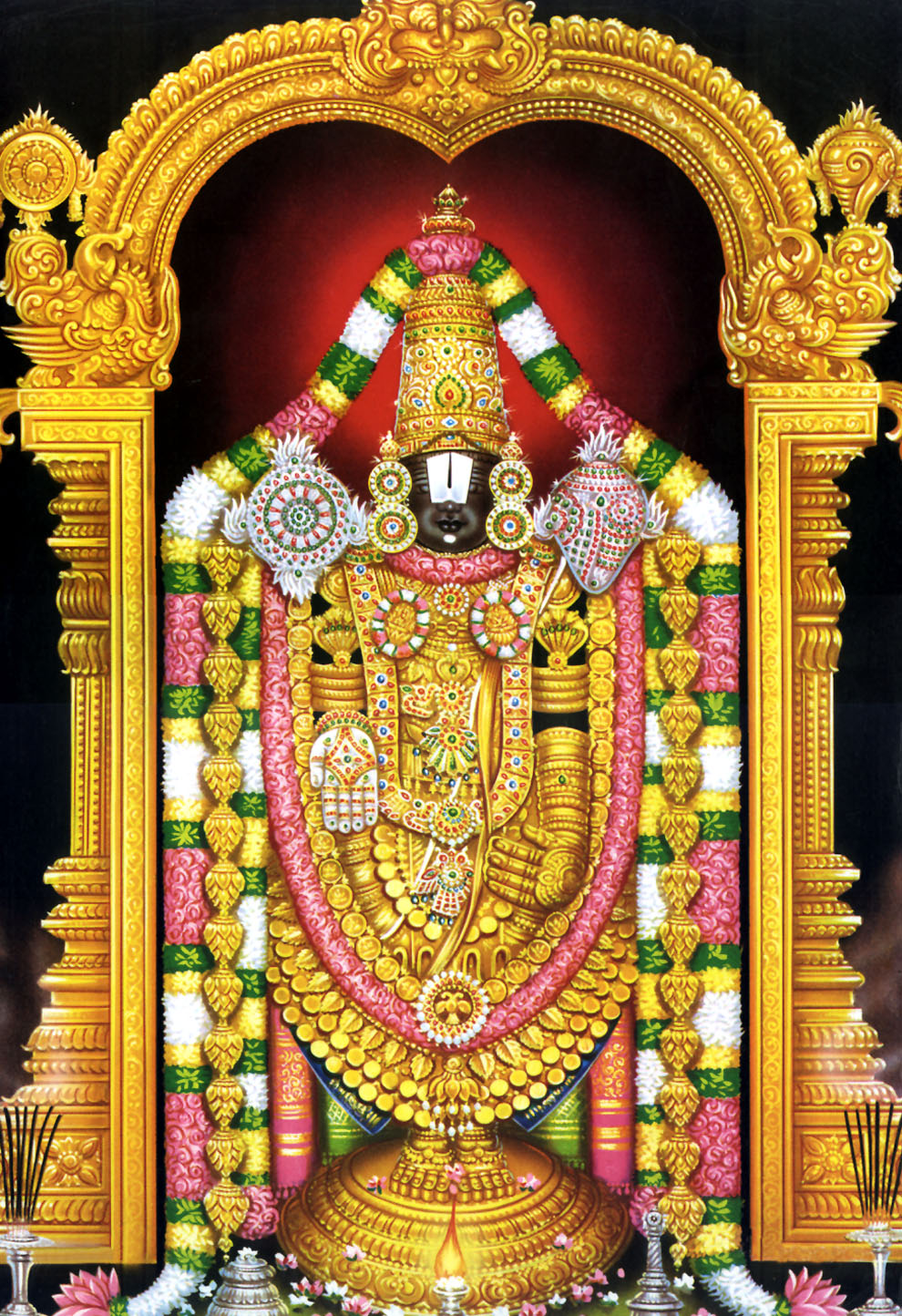 Tirupati Balaji Temple Tirupathi Balaji Balaji - Tirupati Balaji , HD Wallpaper & Backgrounds