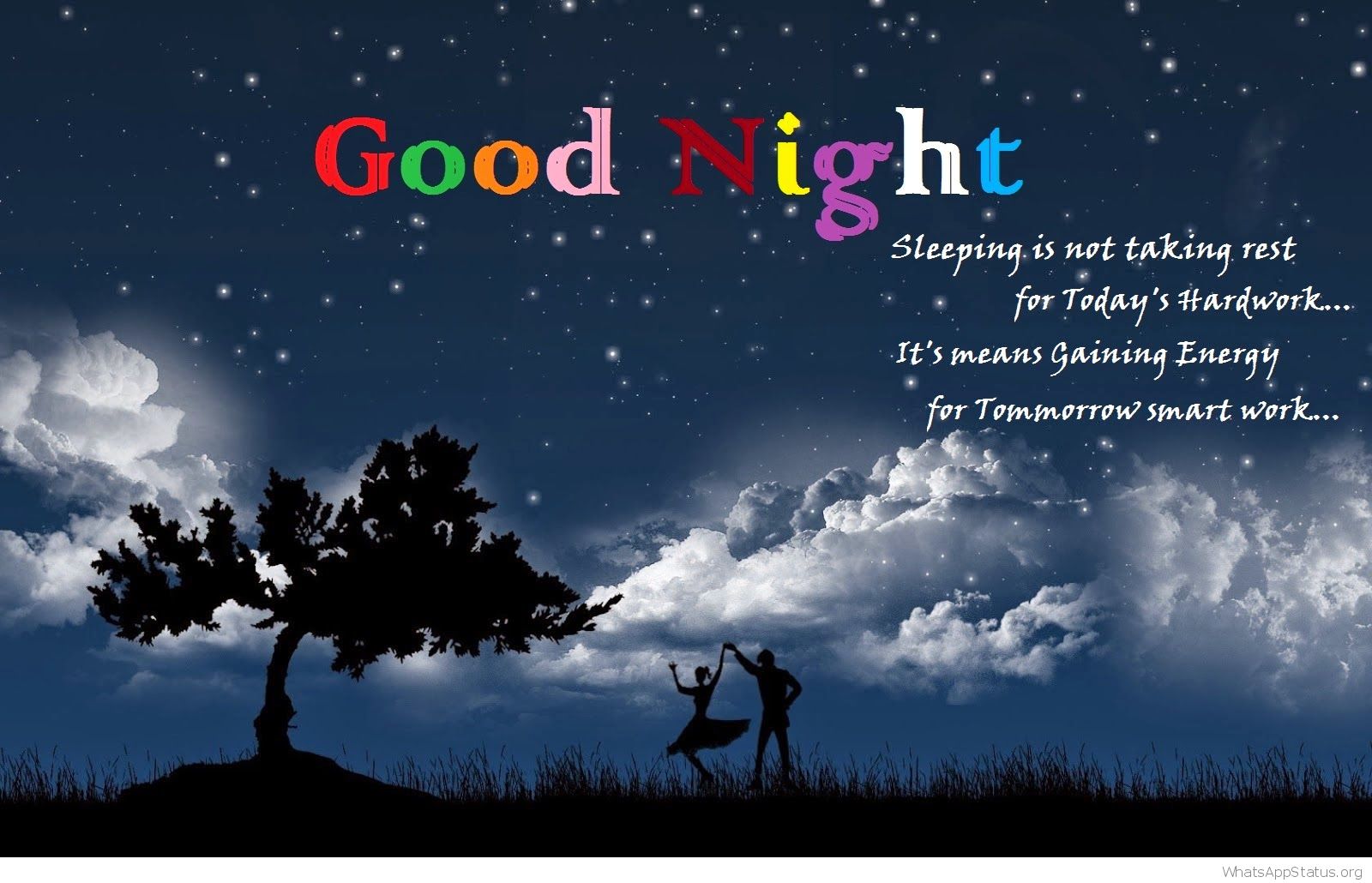 Good Night Images Quotes Good Night Coloured Wallpaper - Good Night Nice Messages , HD Wallpaper & Backgrounds