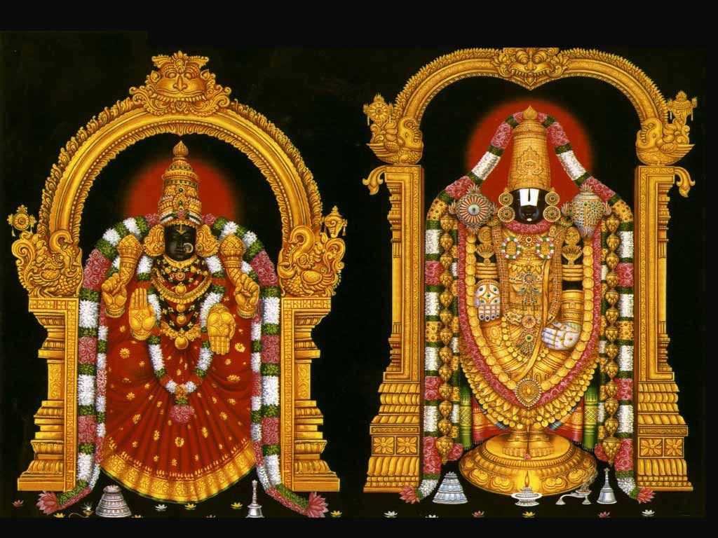 Download Free Lord Venkateswara Wallpapers For Your - Venkateswara Swamy Padmavathi Devi , HD Wallpaper & Backgrounds