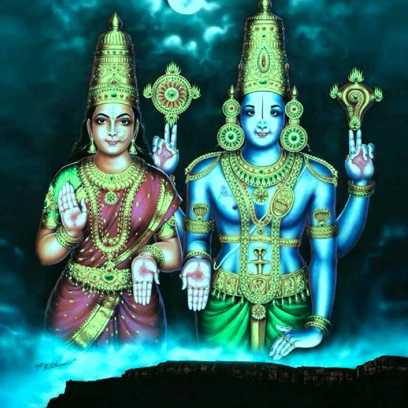 God Venkateswara - Lord Venkateswara In Garba Gudi , HD Wallpaper & Backgrounds