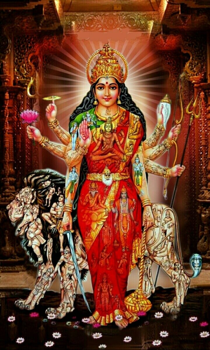 Mahamaya Kali Goddess, Indian Goddess, Durga Maa, Shiva - Shubh Shukrawar Good Morning , HD Wallpaper & Backgrounds
