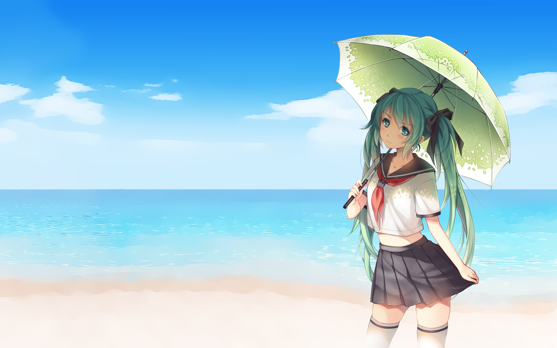 Clima Caliente Wallpapers And Stock Photos - Anime Girl Holding A Umbrella , HD Wallpaper & Backgrounds
