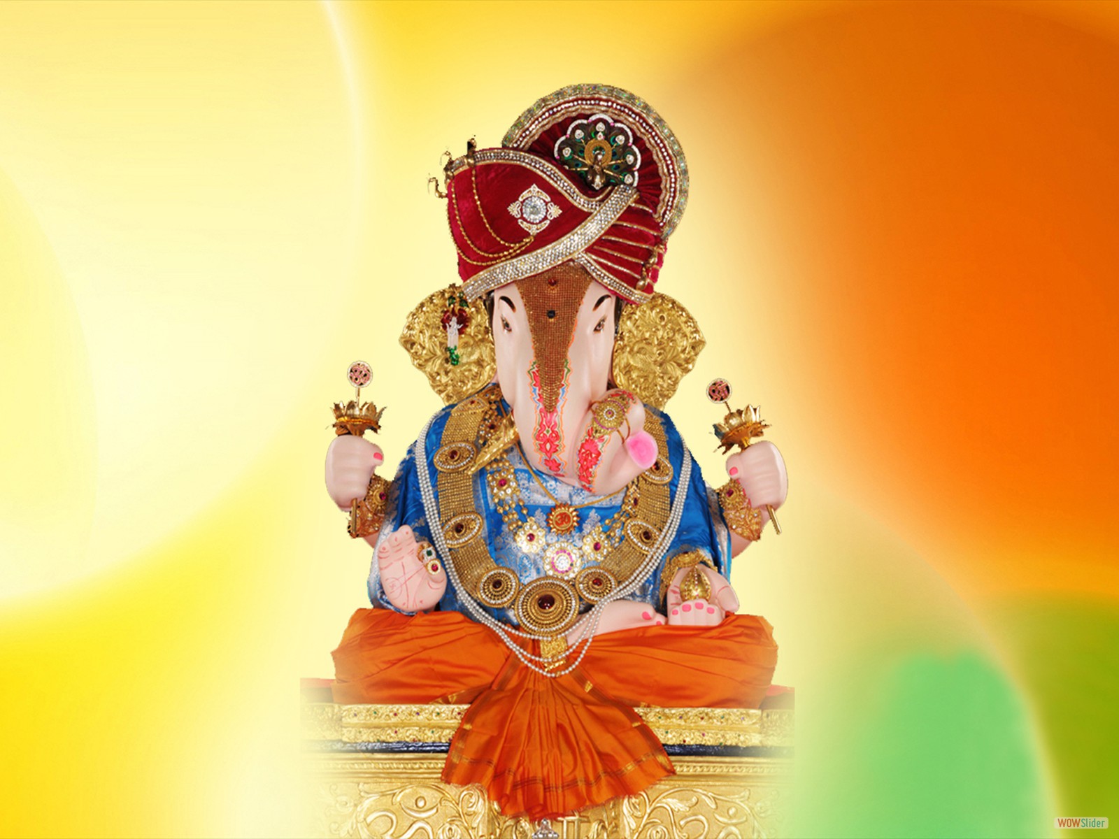 Ganpati - Multicolor Ganesha , HD Wallpaper & Backgrounds