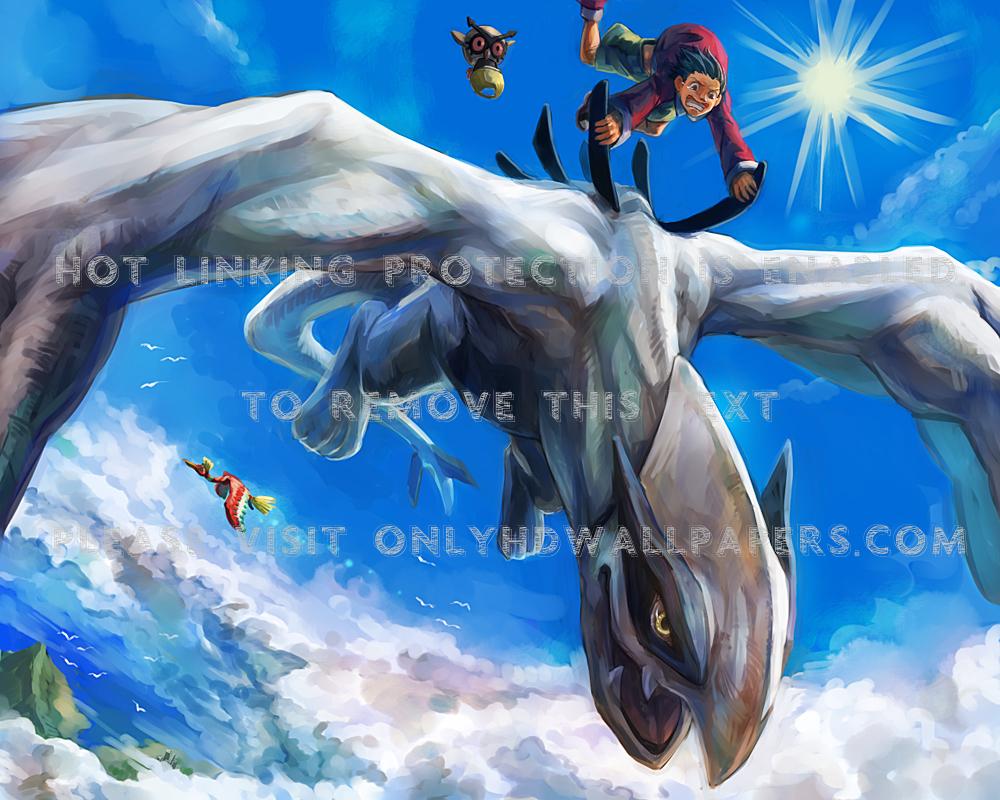 Ho Oh Wallpaper - Pokemon Flying Type Card , HD Wallpaper & Backgrounds
