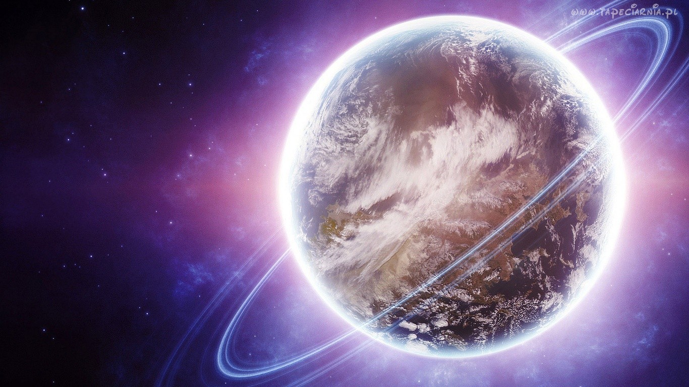 Planeta, Orbita, Kosmos - Cool Planet With Rings , HD Wallpaper & Backgrounds