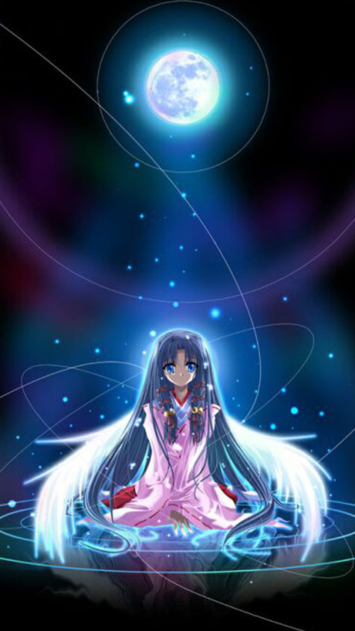 Pretty Galaxy Wallpapers - Anime Moon Angel , HD Wallpaper & Backgrounds