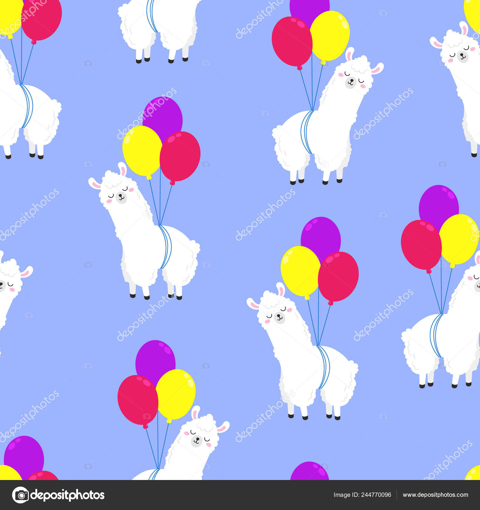 Funny Cartoon Pattern Cute Llamas Vector Doodle Illustration - Funny Cartoon Patterns With Cute Llamas , HD Wallpaper & Backgrounds