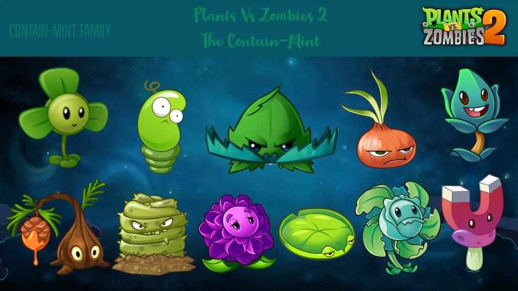 Contain-mint Wallpaper - Plants Vs Zombies 2 Ail Mint Family , HD Wallpaper & Backgrounds