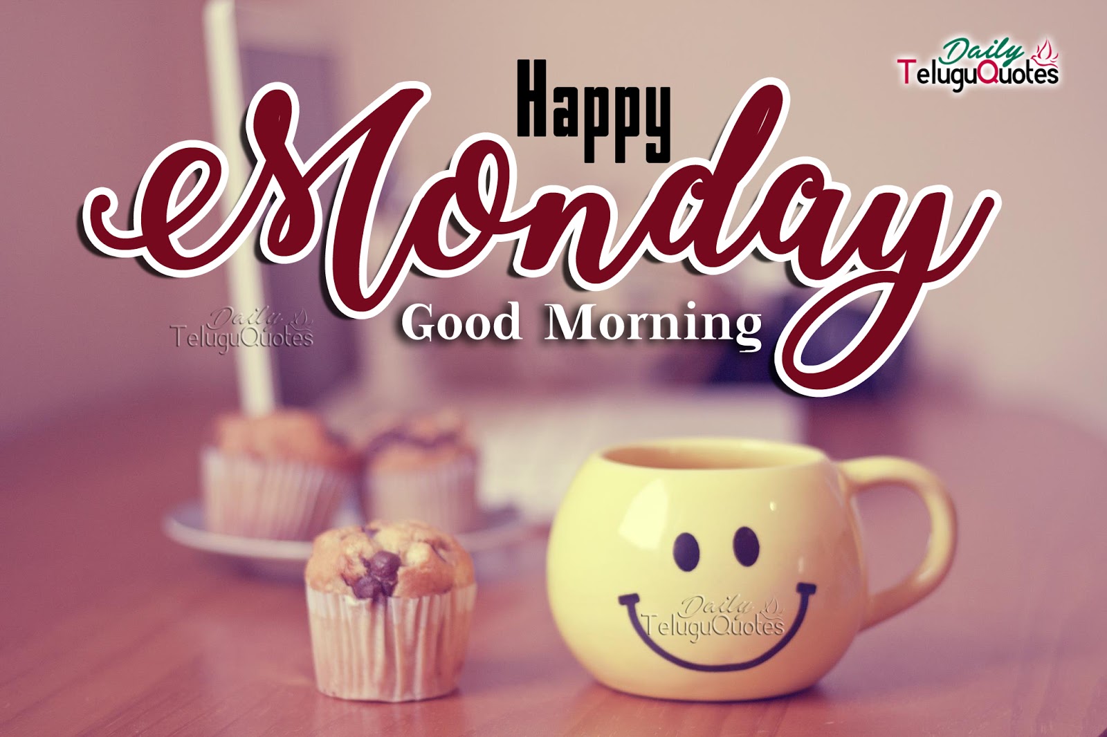 Good Morning Happy Monday Images Pictures Quotes Wallpapers - Good Morning Monday Wishes Hd , HD Wallpaper & Backgrounds