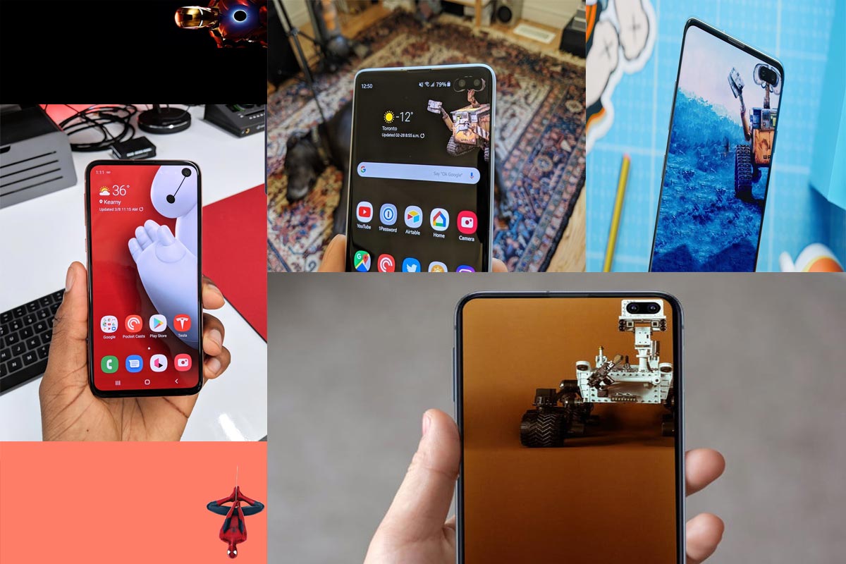 S10 Hole Punch Wallpapers Collage - Samsung Galaxy S10 Hole Punch , HD Wallpaper & Backgrounds