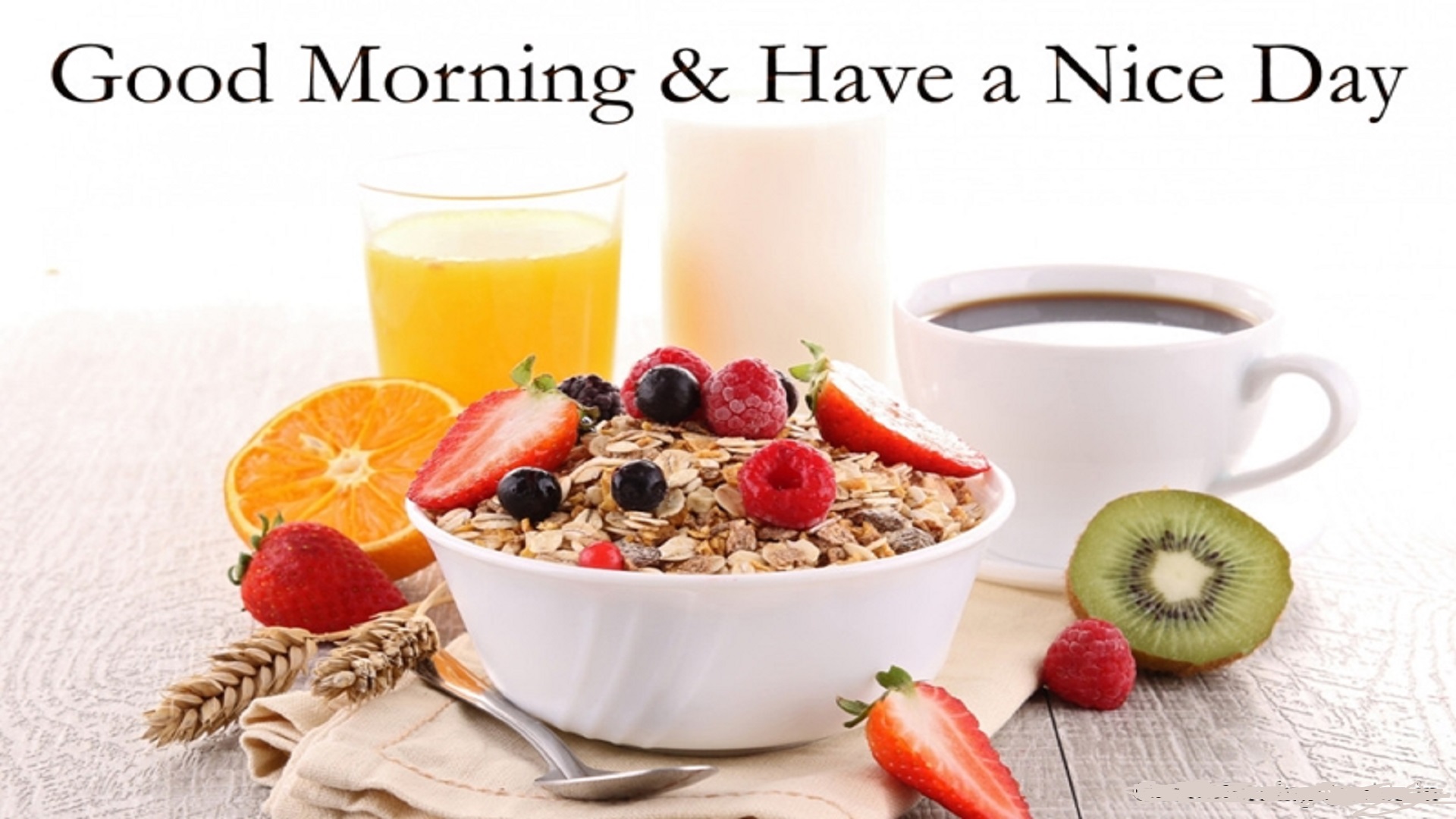 Good Morning Wishes And Have A Nice Day - Good Morning Wishes With Breakfast , HD Wallpaper & Backgrounds