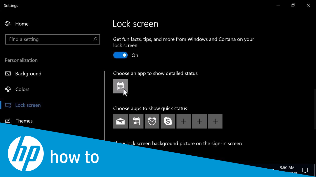 Changing The Desktop Background In Windows - Lock Screen , HD Wallpaper & Backgrounds