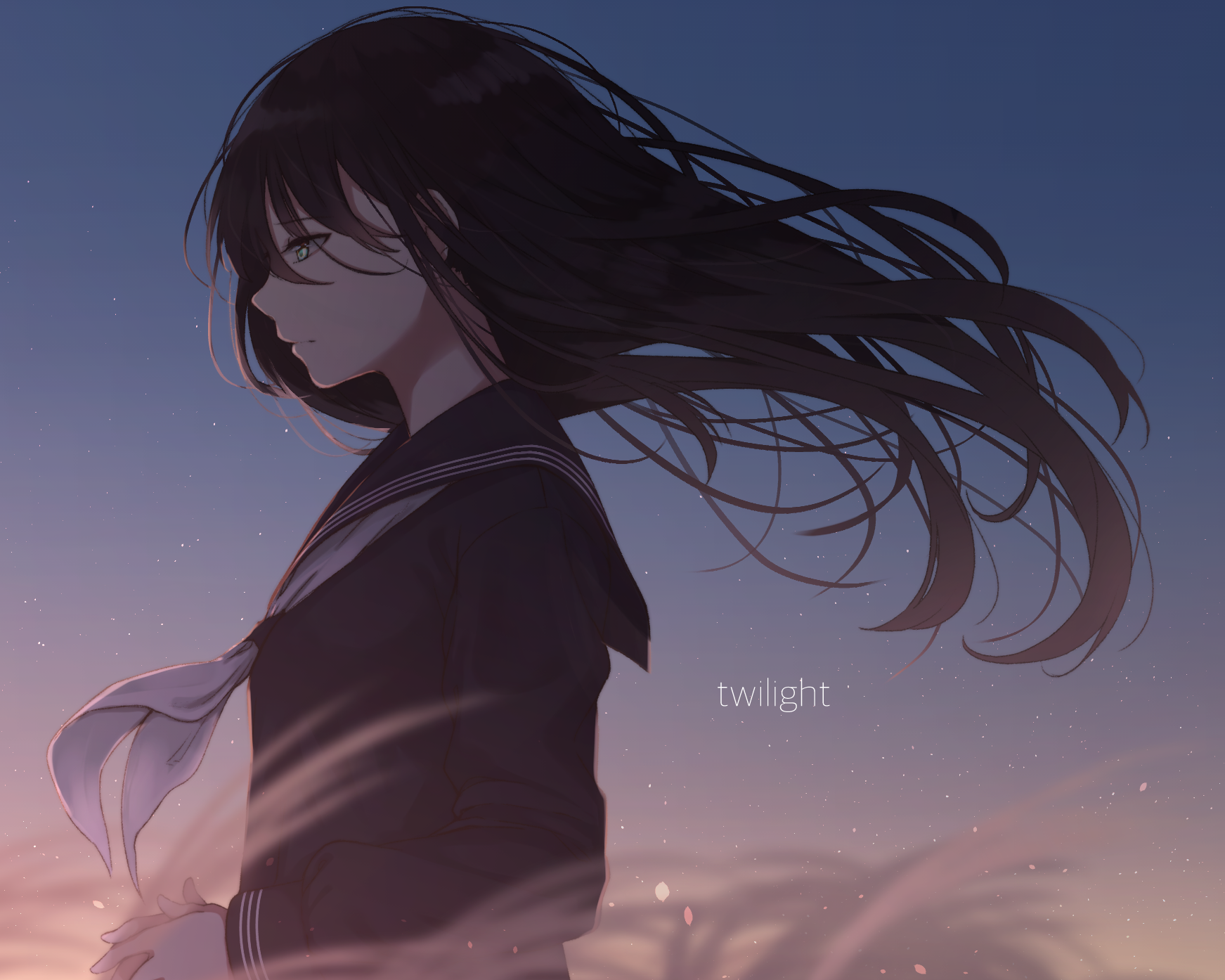 Wallpaper Anime Girl, Sad, School Uniform, Windy, Black - Koe No Katachi ❤ Rise Amv , HD Wallpaper & Backgrounds