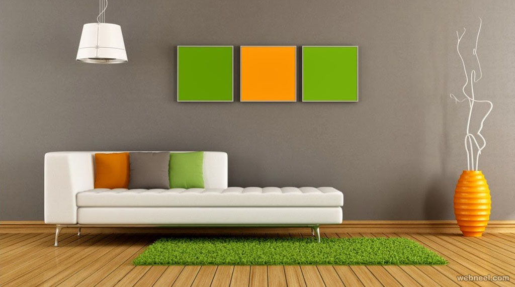 Grey Living Room Color Ideas Grey Living Room Color - Room Wall Orange Green , HD Wallpaper & Backgrounds