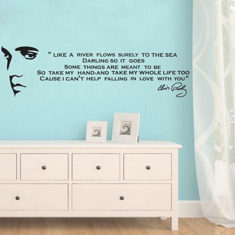 Wall Decals That Look Like Wallpaper Wall Decor Full - Song Quotes Wall Stickers , HD Wallpaper & Backgrounds