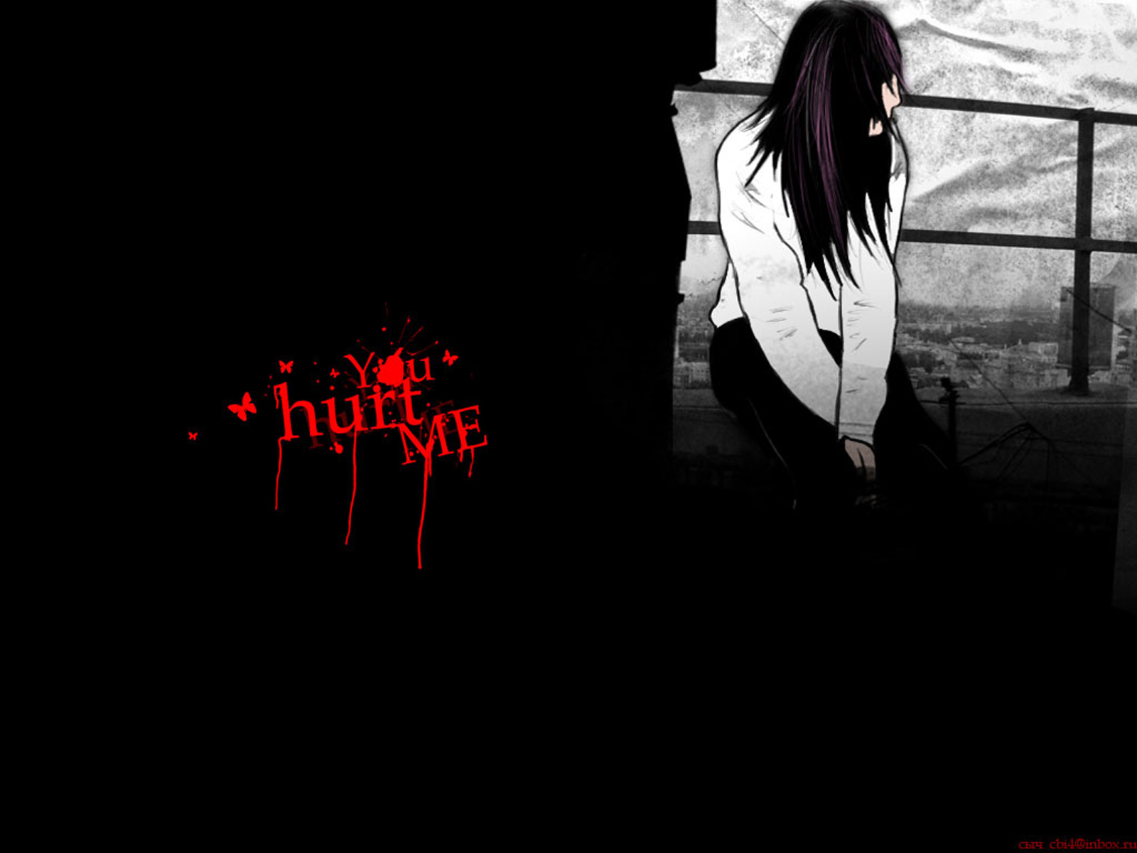 Emo Girl Wallpaper Collection - Sad Black Wallpaper Hd , HD Wallpaper & Backgrounds