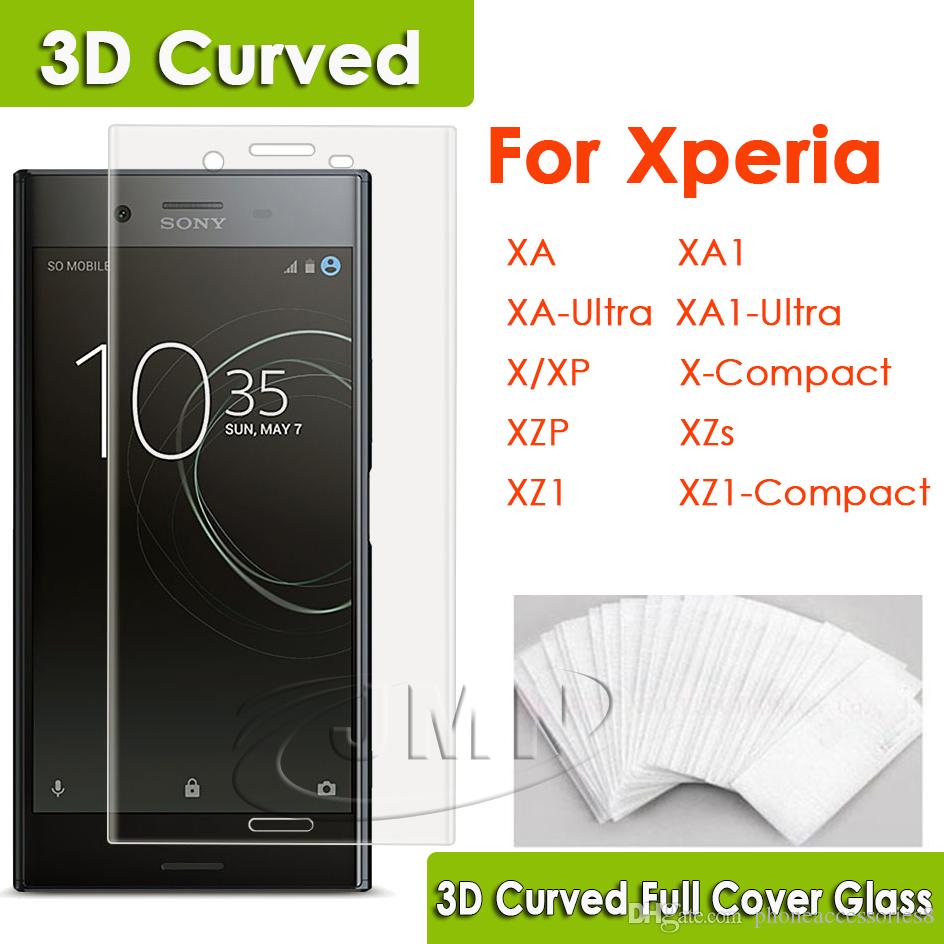 3d Glass For Sony Xperia Xa Xa1 X Xp X Compact Xz Premium